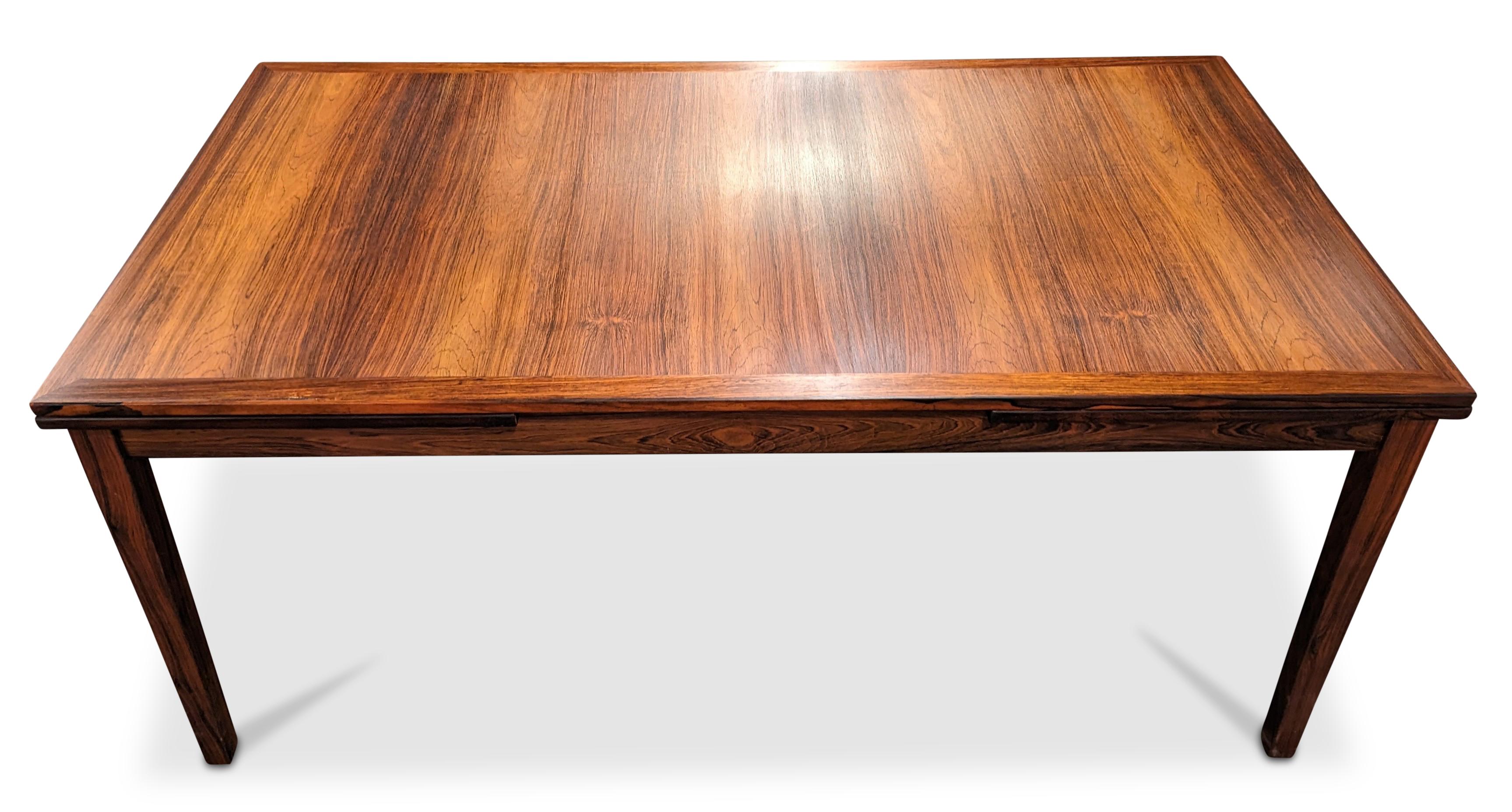 Kai Winding Rosewood Dining Table w Two Hidden Leaves, Vintage Danish 122299 4