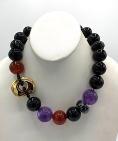 Kai-Yin Lo, KYLO Onyx, Carnelian , Amethyst, Agate & Vermeil Necklace