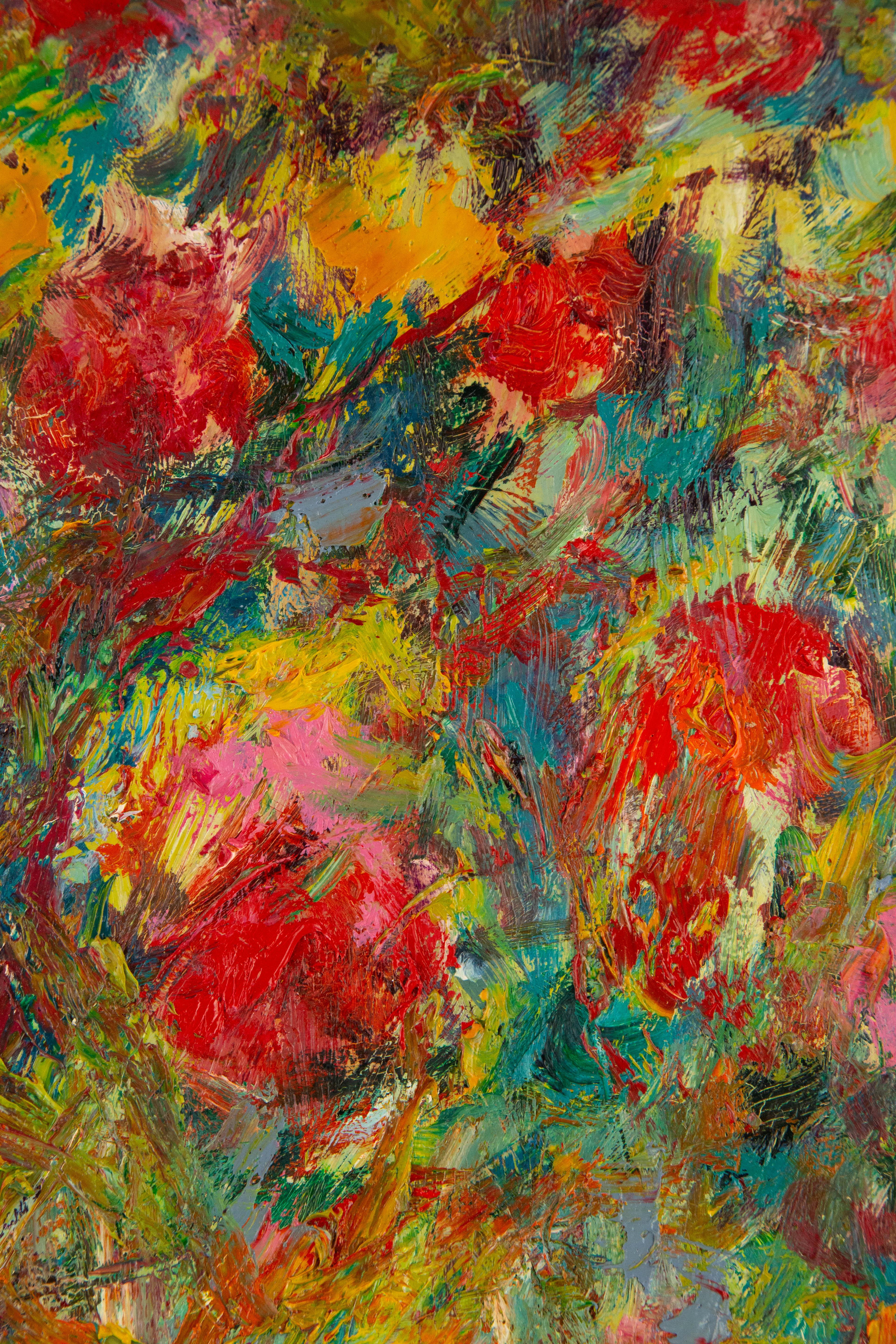 Kai Zhang Abstraktes Original-Ölgemälde ohne Titel 42, Kai Zhang im Angebot 3
