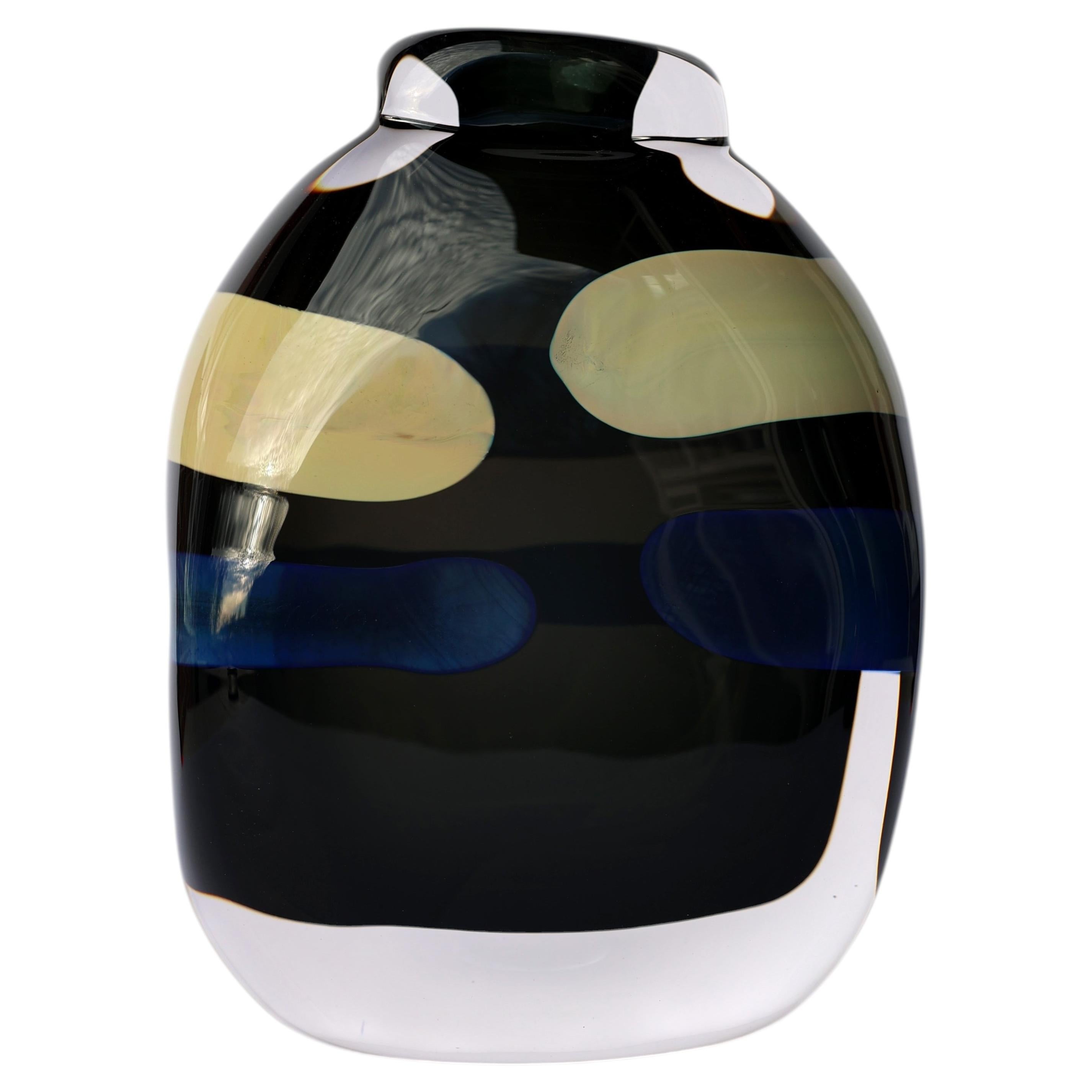 Kaiho III Vase in Mouthblown Glass by Pia Wüstenberg For Sale