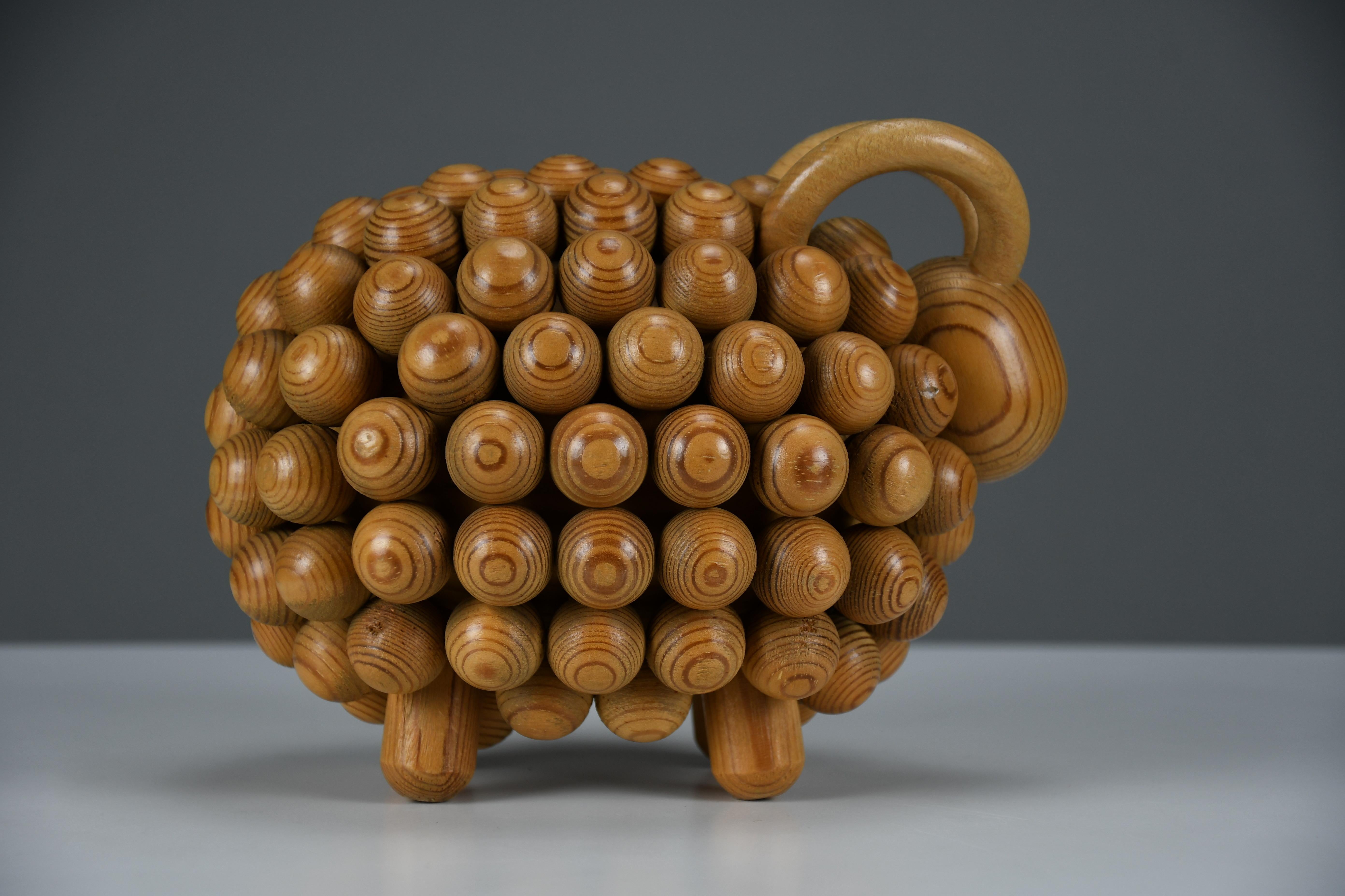 Mid-Century Modern Kaija Aarikka “Passi” Aries Sculpture, Finland, 1973 For Sale