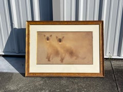 Kaiko Moti, 1921-1988, Color Etching Gravure Siamese Cats, Signed Numbered Print