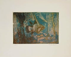 Retro Exotic Fishes - Etching by Kaiko Moti - 1960