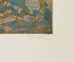 Exotic Fishes - Etching by Kaiko Moti - 1960