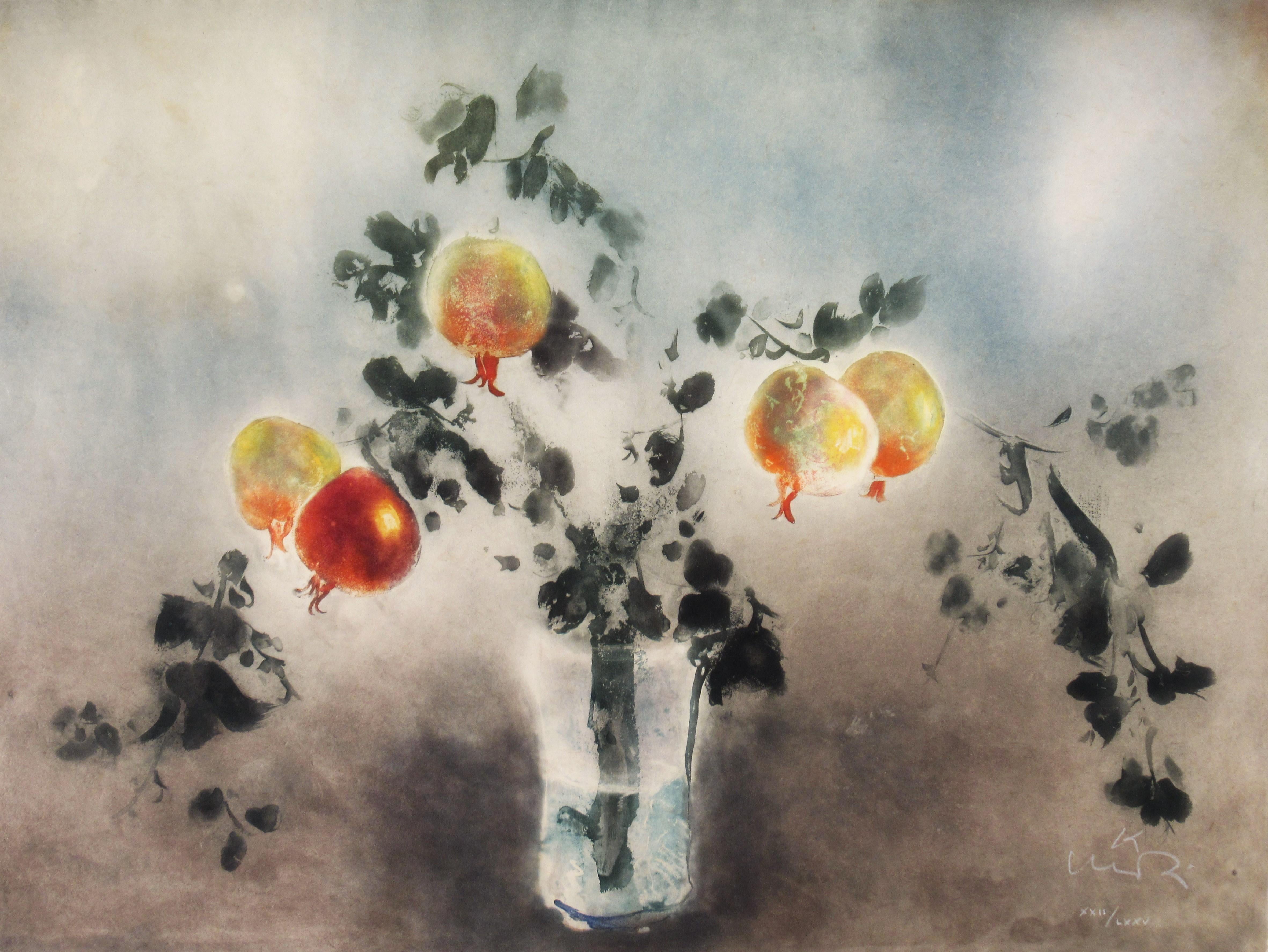 Kaiko Moti Figurative Print - Pomegranates