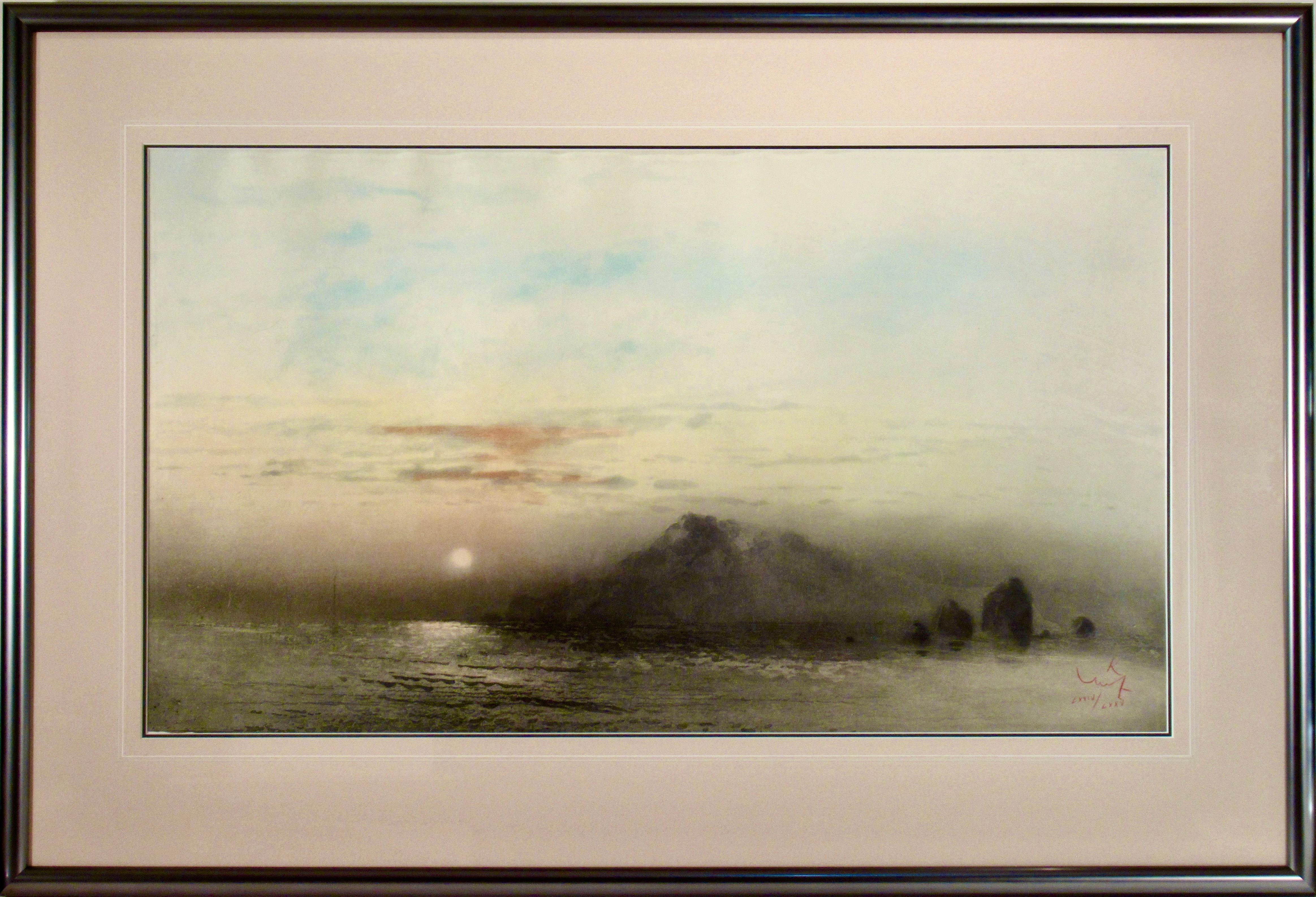 Kaiko Moti Landscape Print – Sonnenaufgang