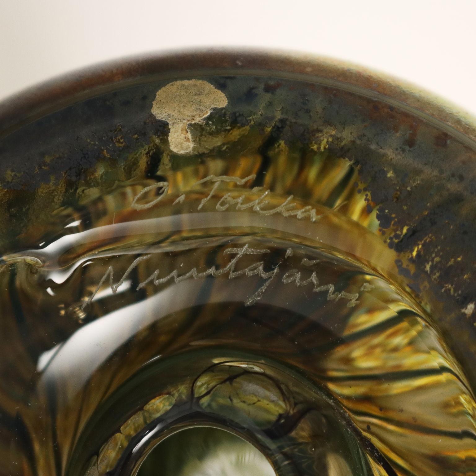 Glass Kaiku Bird Oiva Toikka, Finland, 1980s