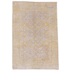 Kaisary Scatter Rug, circa 1940s, Yellow Tones
