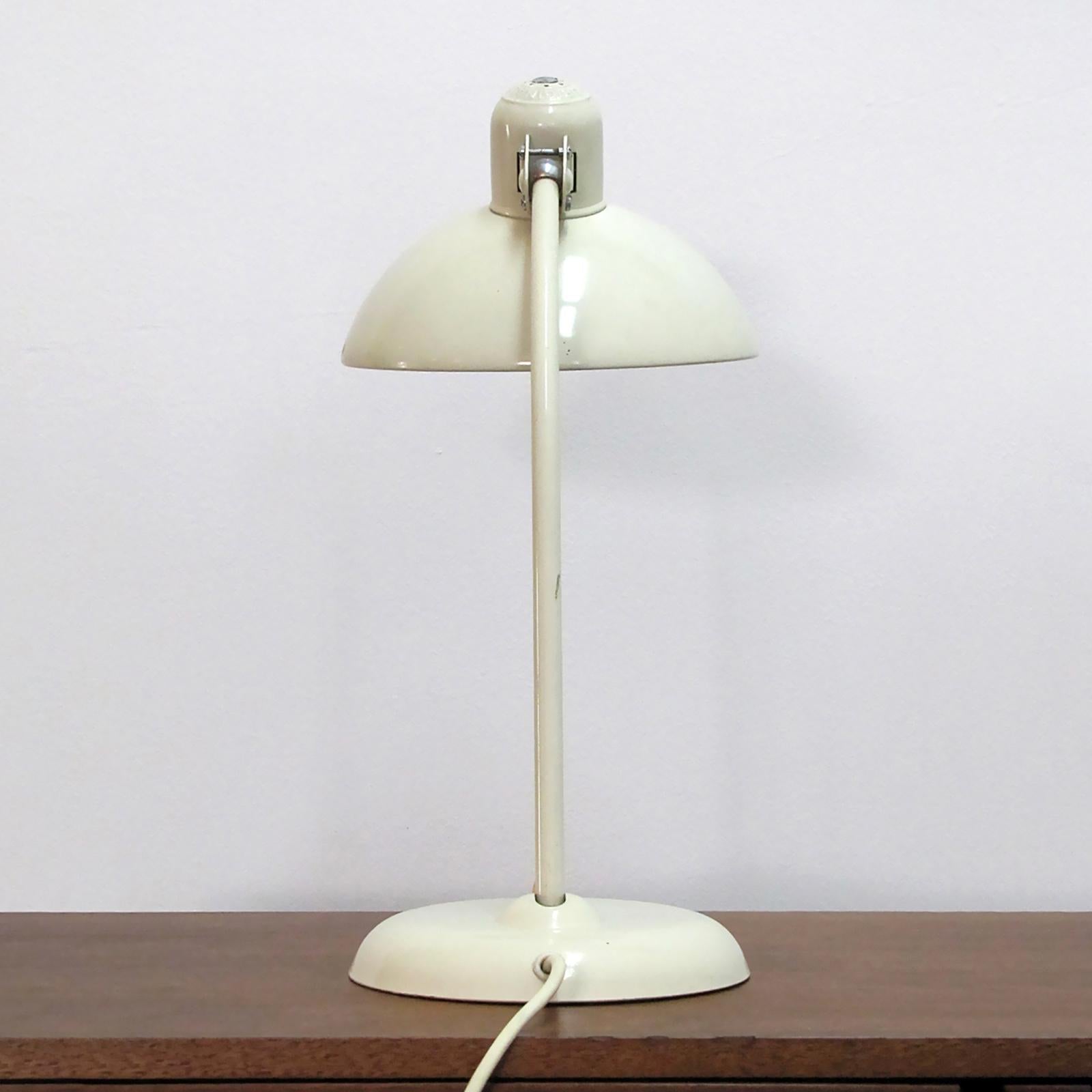 Enameled Kaiser Desk Lamp by Christian Dell, 1950 For Sale