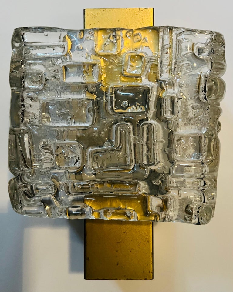 Kaiser Glass 1960s Wall Light For Sale 6