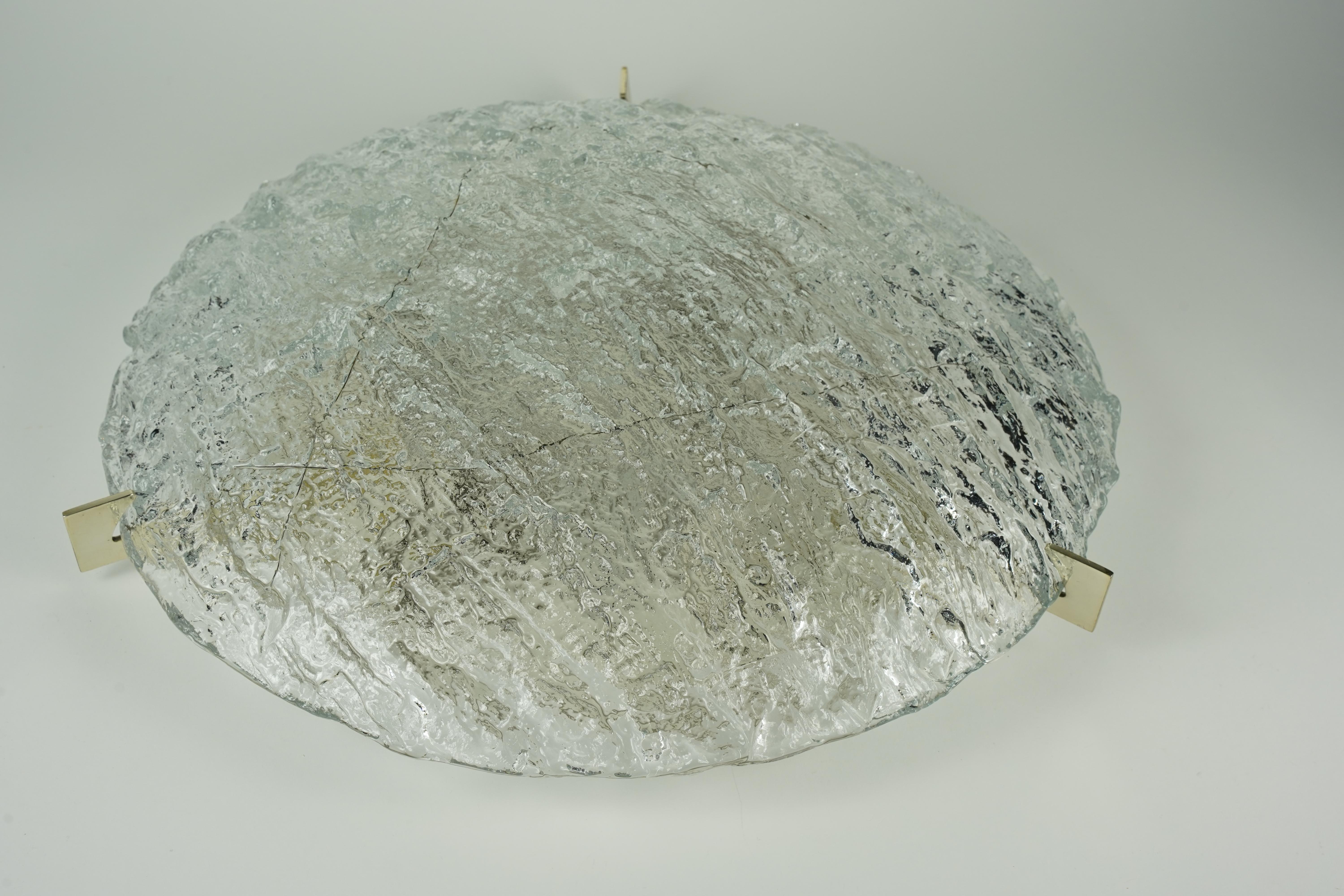 Empotrable de cristal Kaiser con remates cromados, 1960, Alemania en venta 3