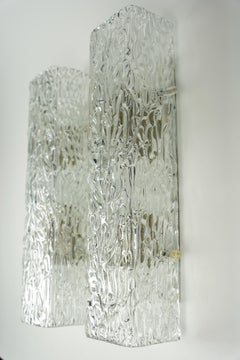 Kaiser Glass Sconces, Germany, 1960