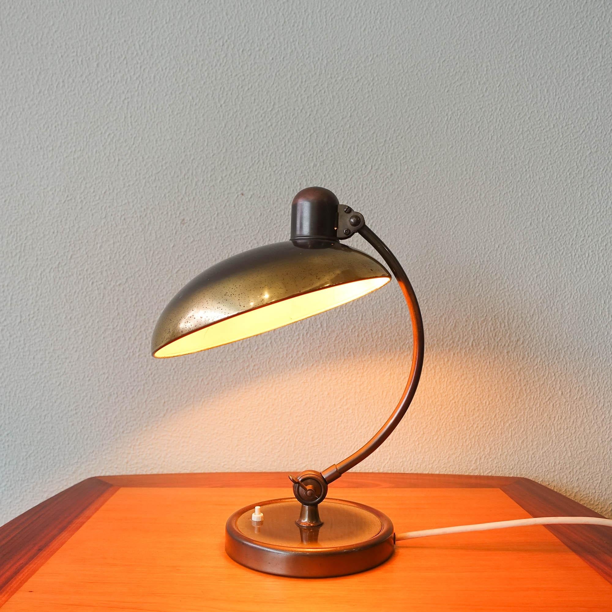 Brass Kaiser Idell 6631-T Luxus Table Lamp by Christian Dell, 1950's