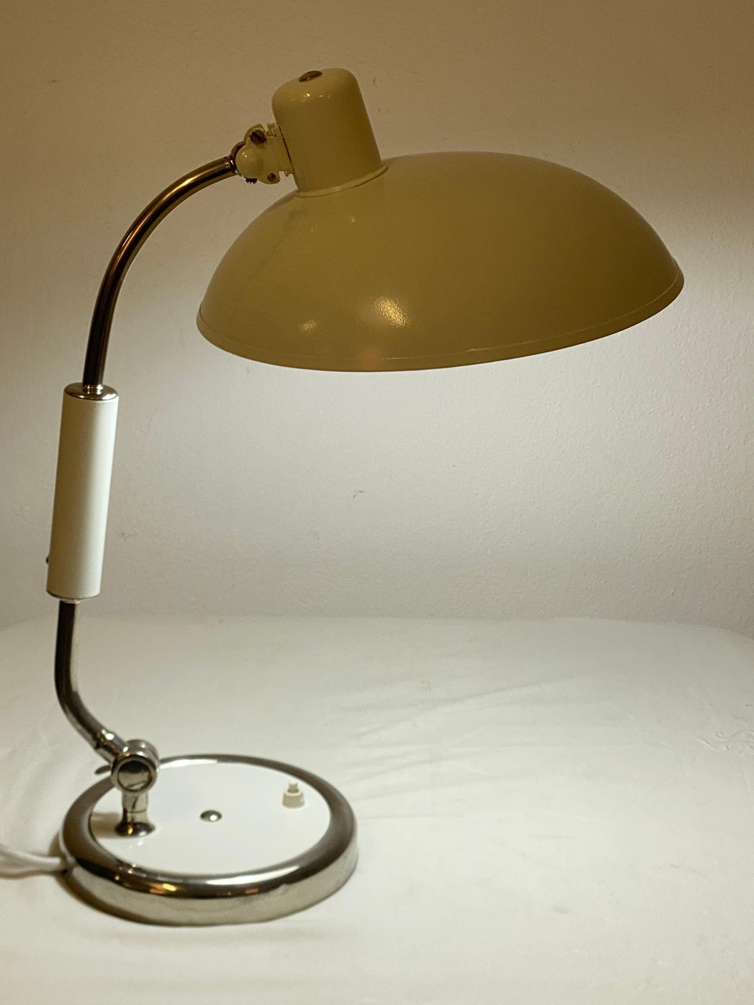 Kaiser Idell by Christian Dell Model 6632 President White Desk Lamp For Sale 10