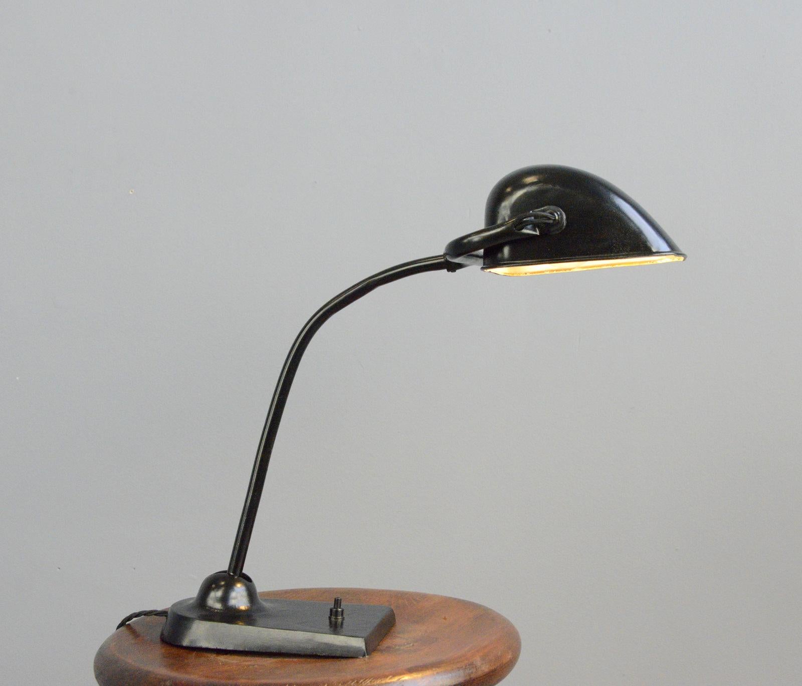 Steel Kaiser Idell Model 6617 Table Lamp, circa 1930s