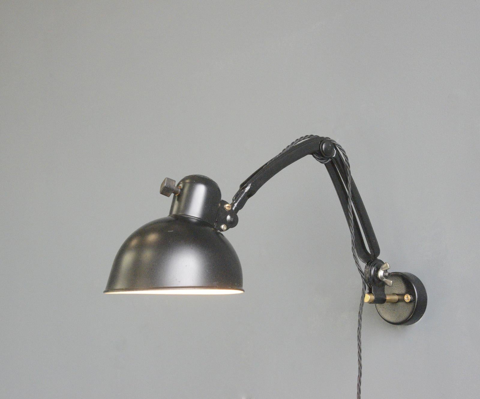 Kaiser Idell Model 6716 Wall Lamps, Circa 1930s For Sale 4