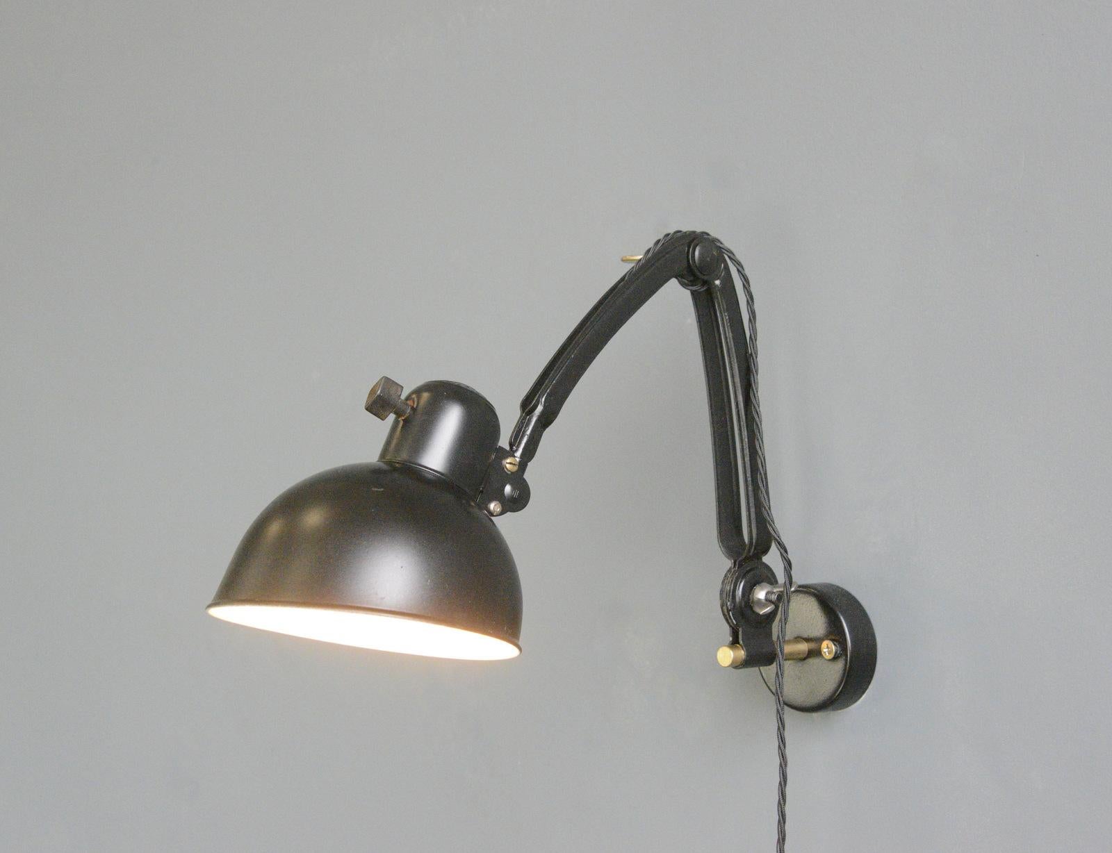 Kaiser Idell Model 6716 Wall Lamps, Circa 1930s For Sale 6
