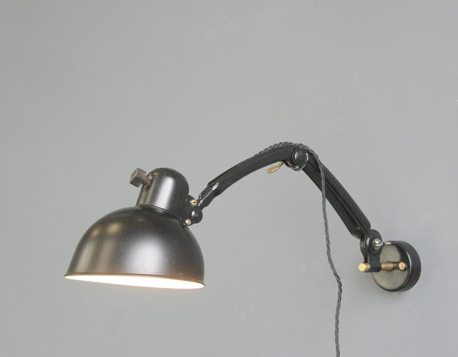Kaiser Idell Model 6716 Wall Lamps, Circa 1930s For Sale 7