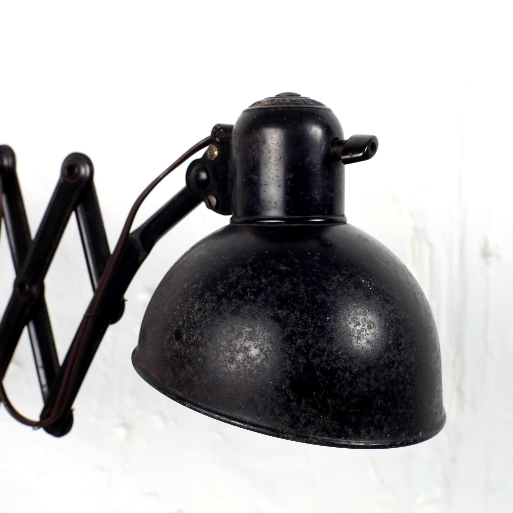 Bauhaus Kaiser Idell Scissor Lamp Germany, circa 1930 For Sale