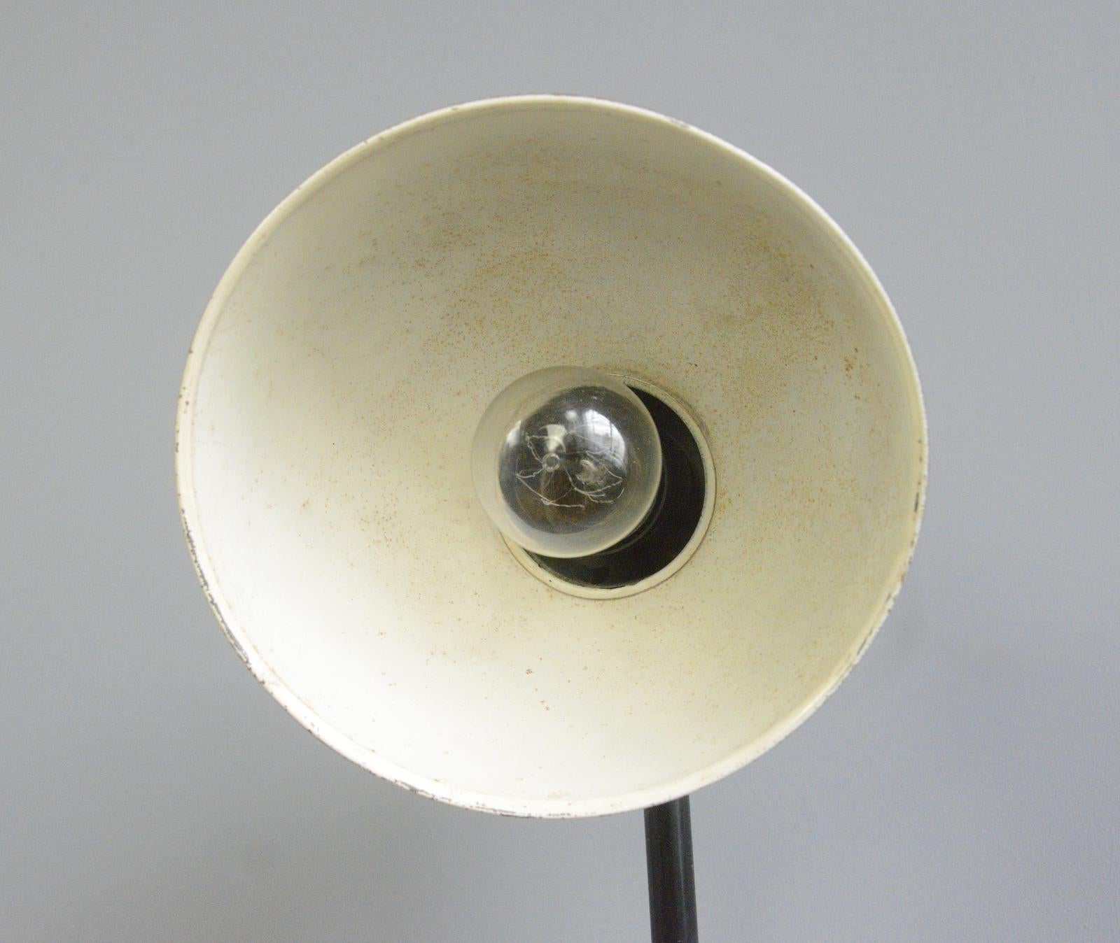 Mid-20th Century Kaiser Jdell Model 6723 Wall Lamp by Christian Dell