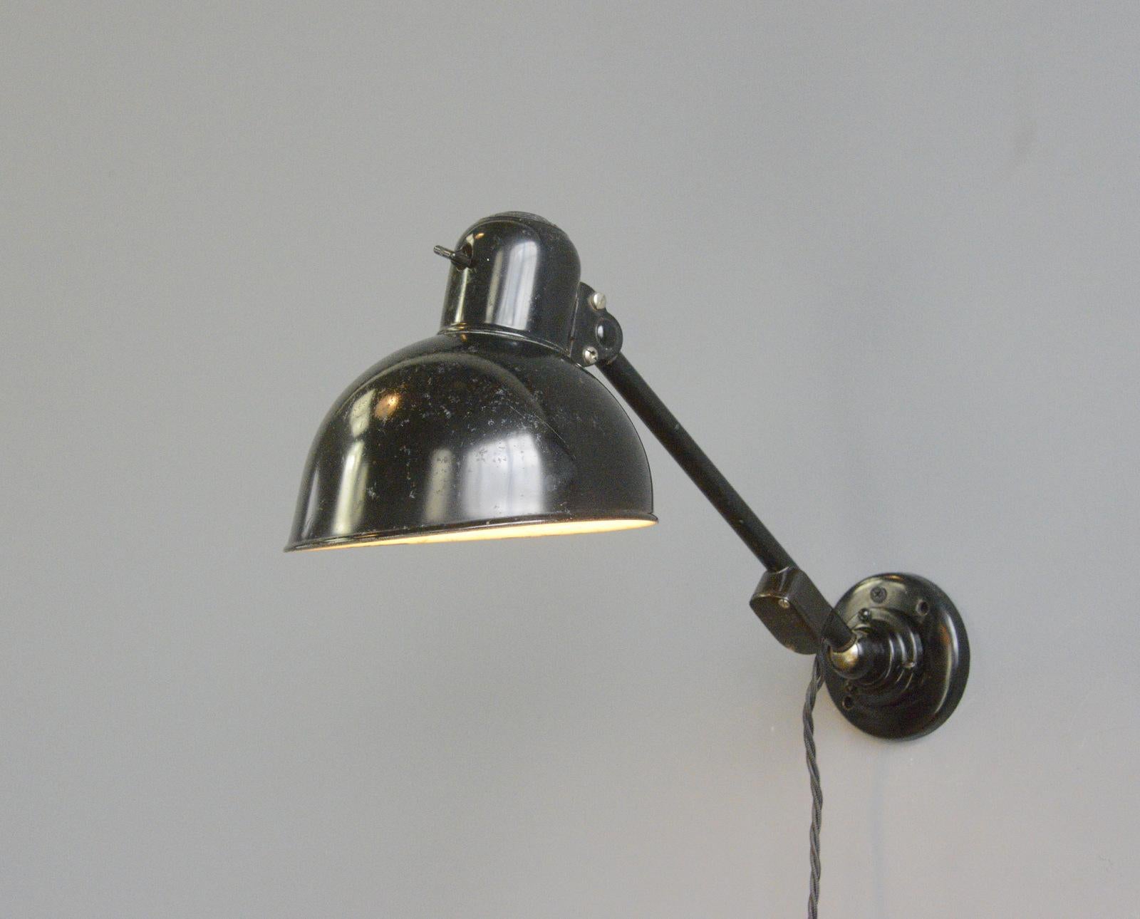 Kaiser Jdell Model 6723 Wall Lamp by Christian Dell 1