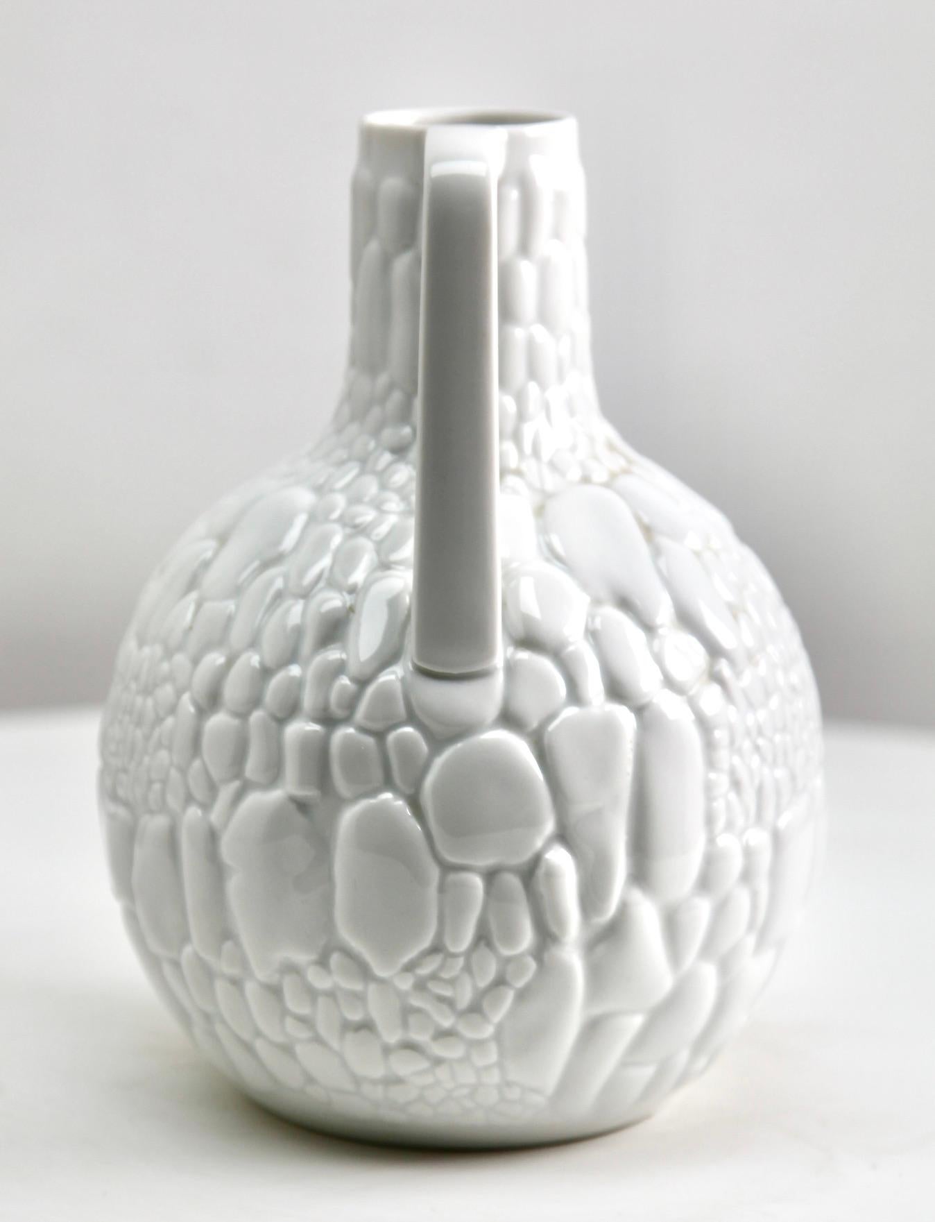 Glazed  Kaiser Keramic Vase with a Handle Germany' 1960s For Sale