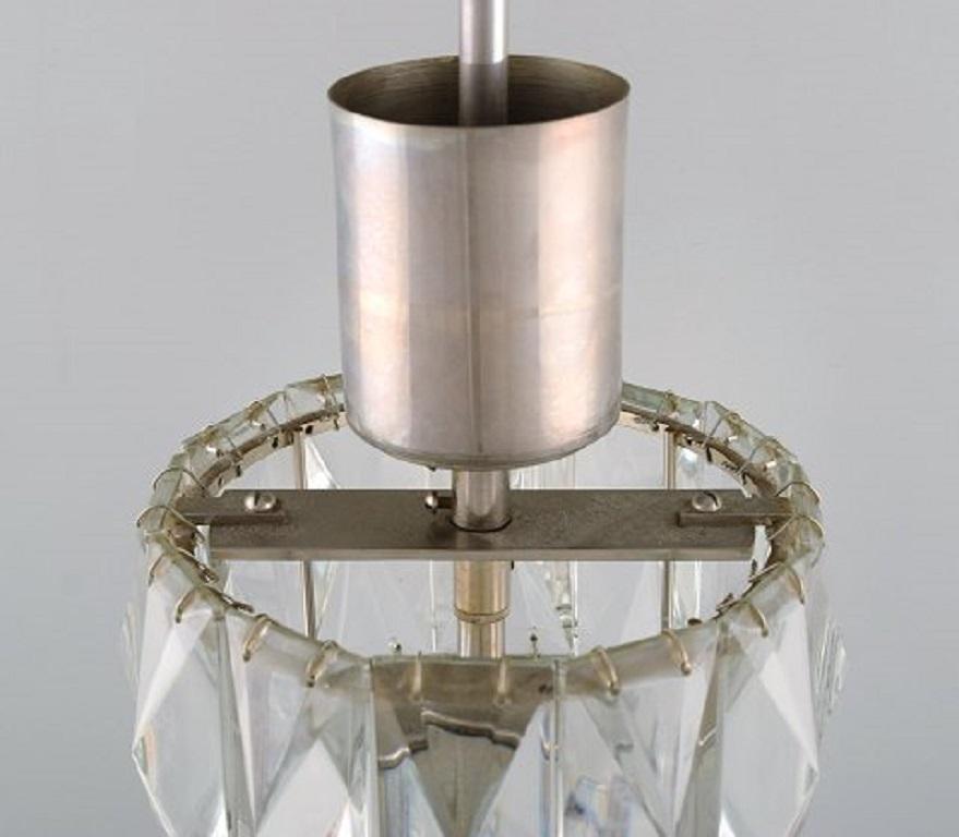 Metal Kaiser Leuchten, Germany, Cylindrical Pendant / Ceiling Lamp, 1960s-1970s For Sale