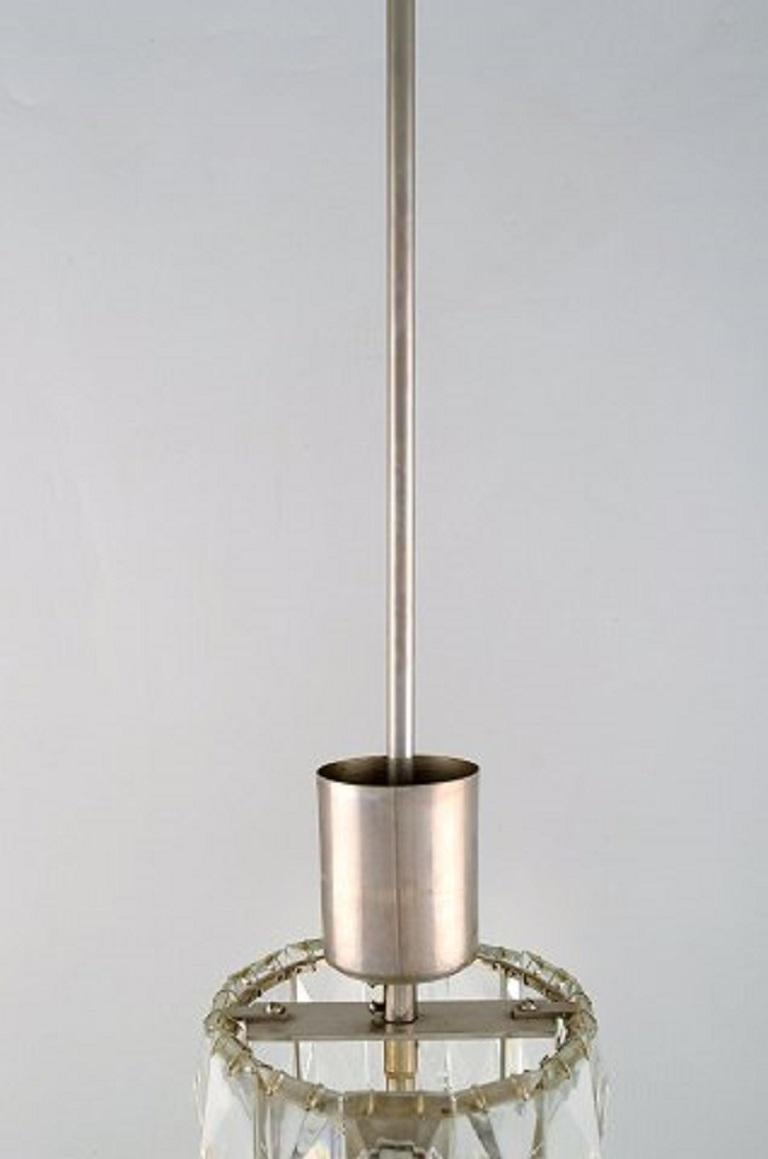 Metallo Kaiser Leuchten, Germania, Lampada a sospensione/soffitto cilindrica, anni '60-'70 in vendita