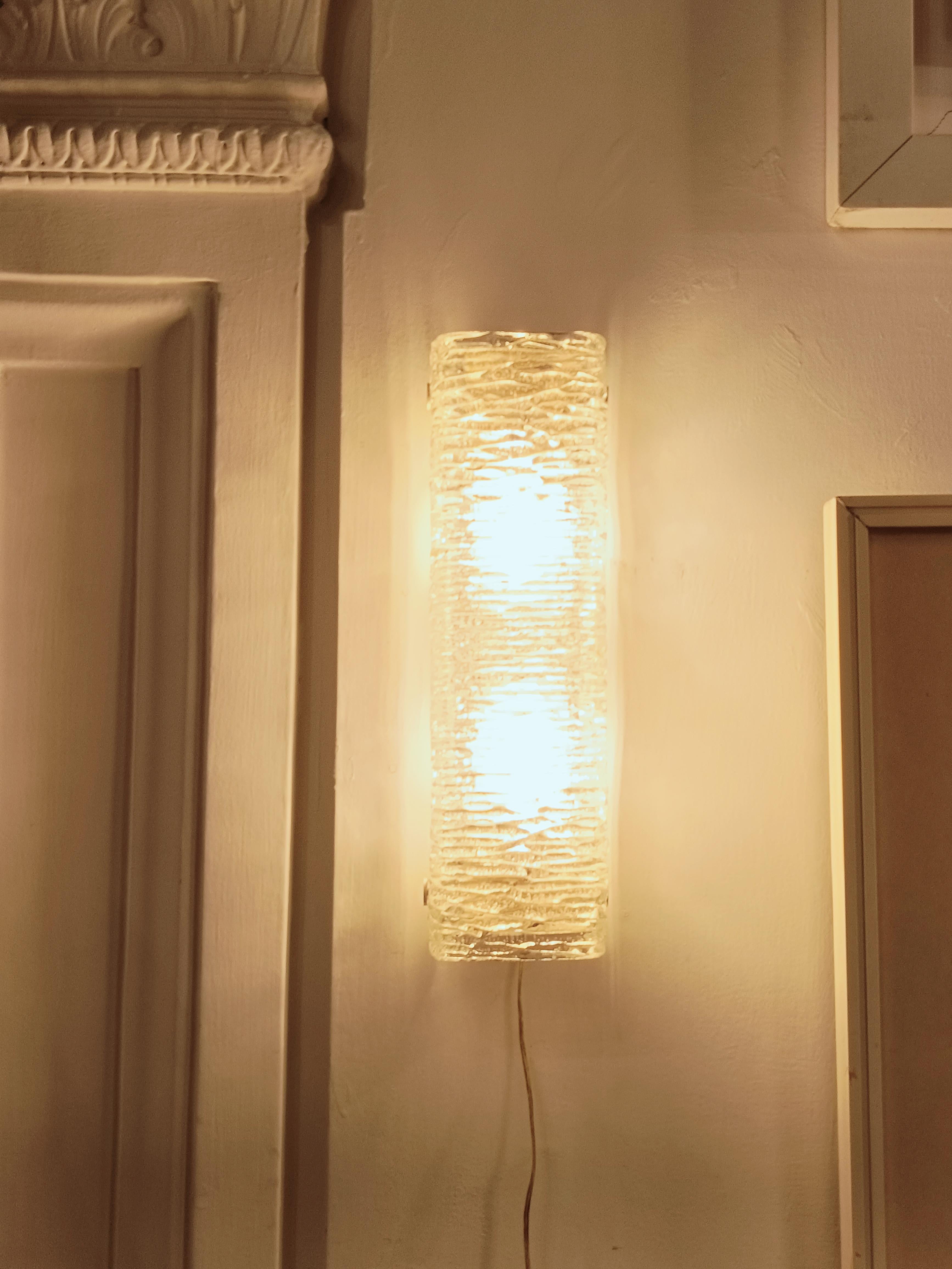 Kaiser Leuchten Murano Glass Wall Lamp, Germany 1970s For Sale 1
