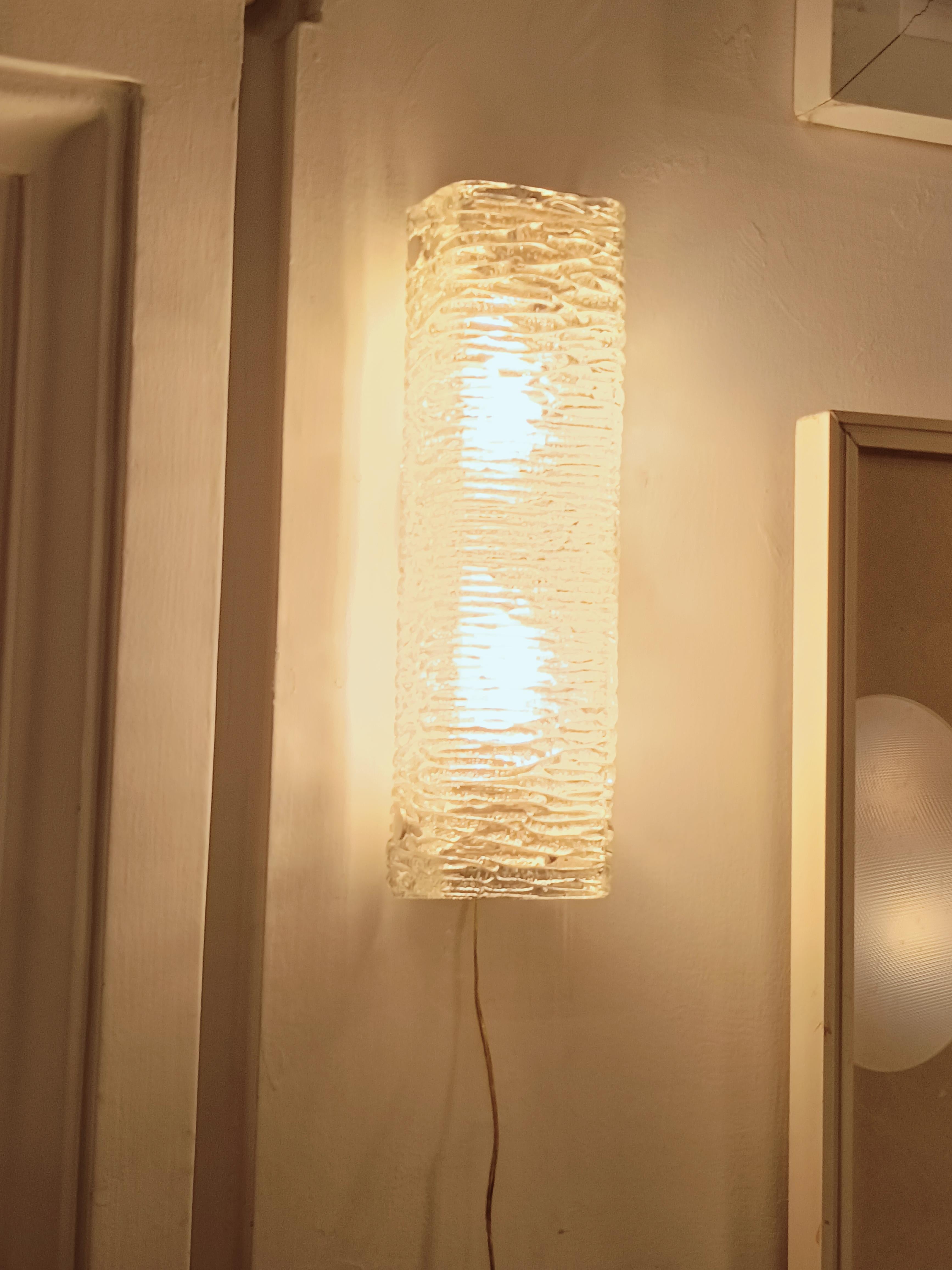 Kaiser Leuchten Murano Glass Wall Lamp, Germany 1970s For Sale 2