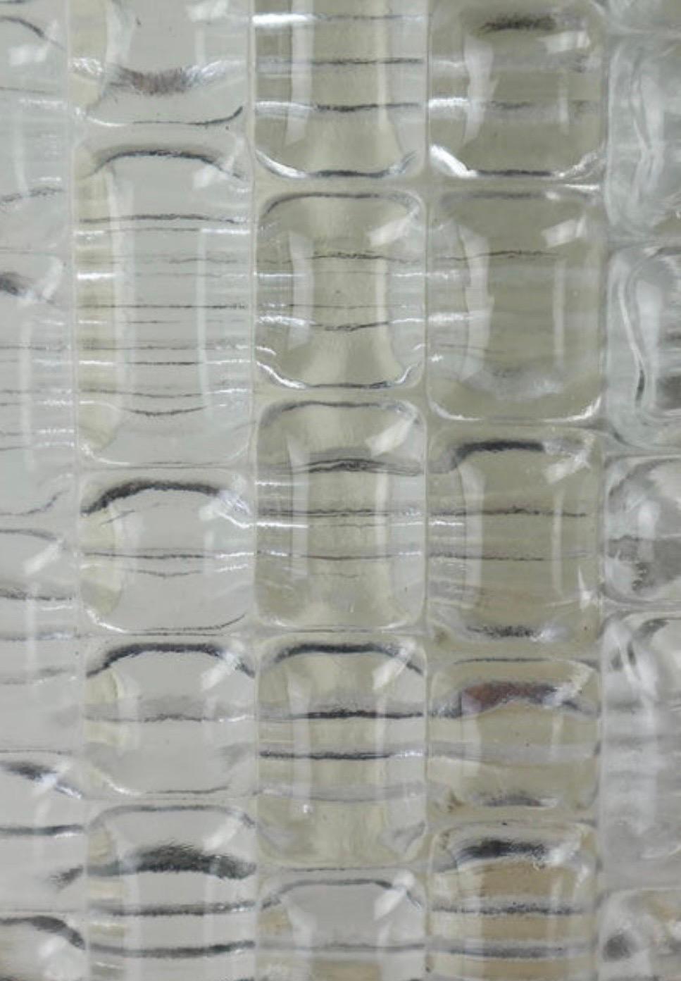 Kaiser Leuchten murano eis frost glas wandleuchten , 1970er (Deutsch) im Angebot