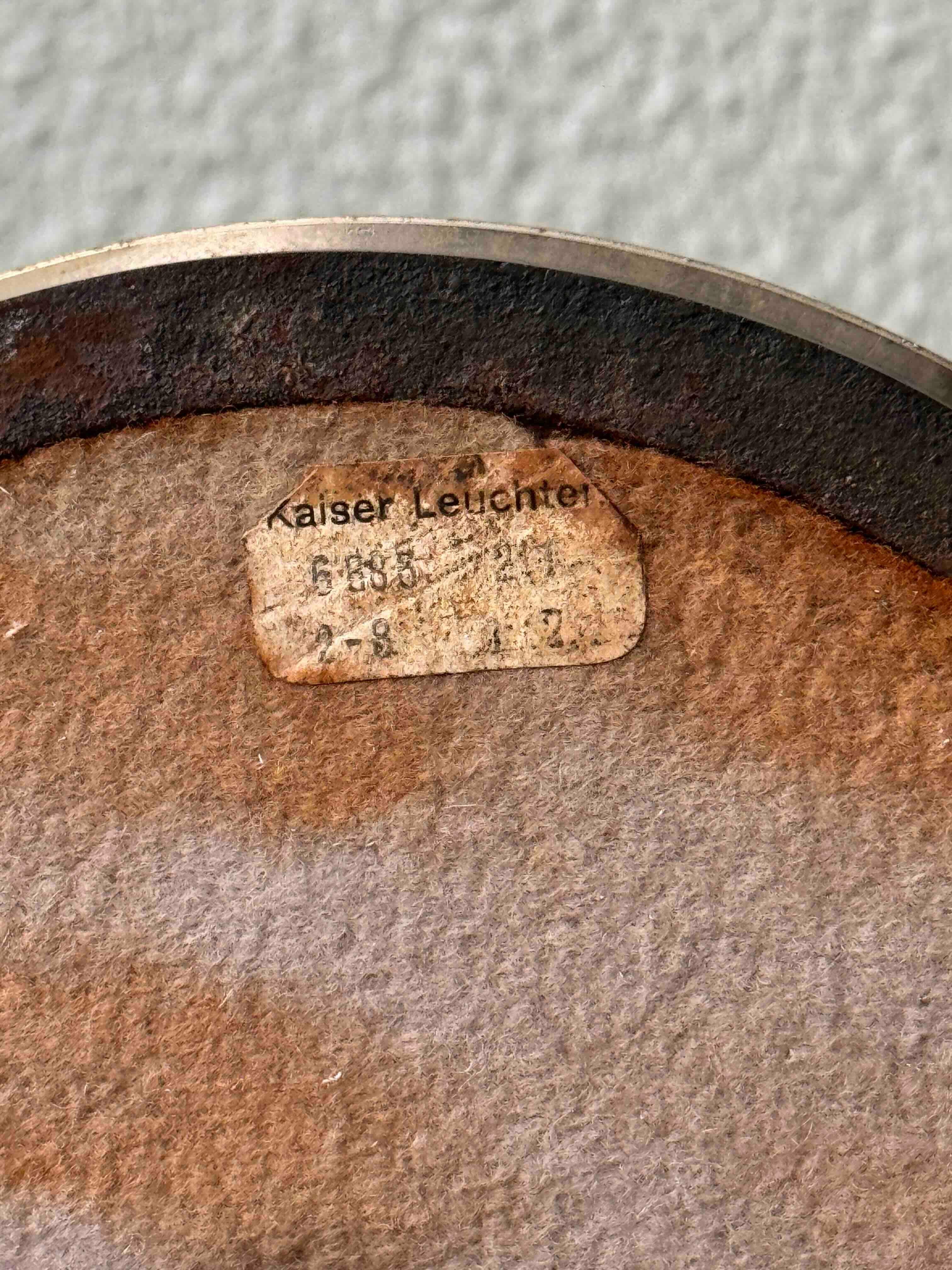 Lampe du président Kaiser Leuchten modèle 6886, Bauhaus - Allemagne années 1960 en vente 11