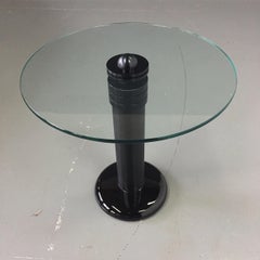 Kaiser-Newman Aluminum, Glass and Porcelain Drinks Table