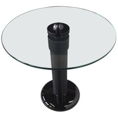 Kaiser-Newman Aluminum, Glass and Porcelain Drinks Table