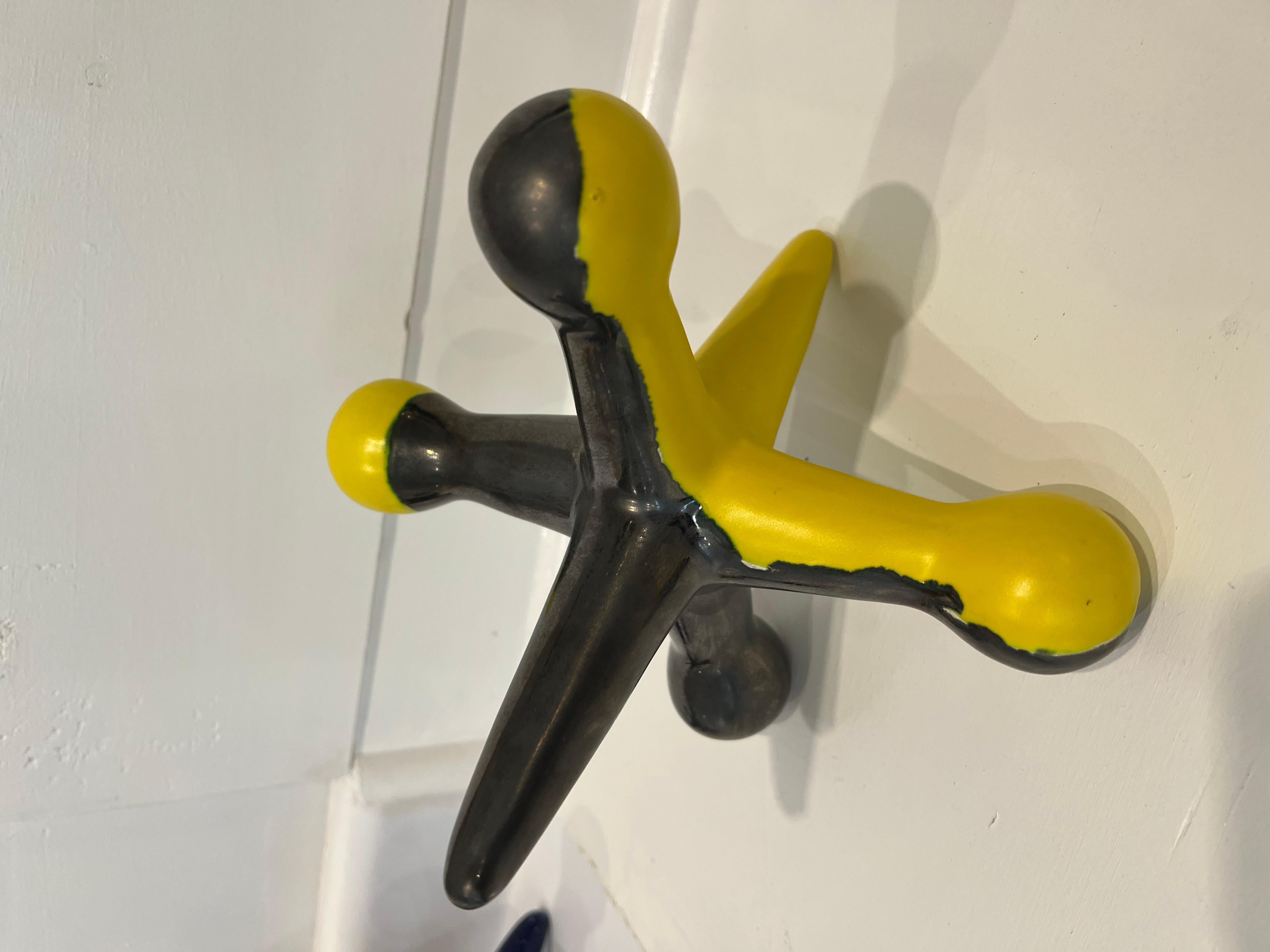 Kaiser Suidan Ceramic Two Toned Wall Jack at 1stDibs wall jacks for sale