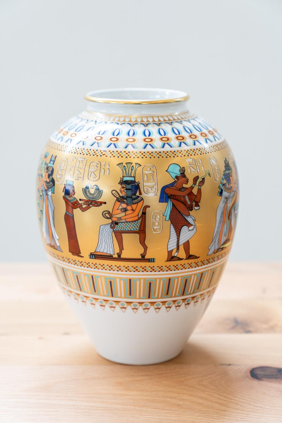 Kaiser „Theben“ Set di 2 vasi in Porcellana, motivo egiziano. im Zustand „Hervorragend“ im Angebot in Manzano, IT