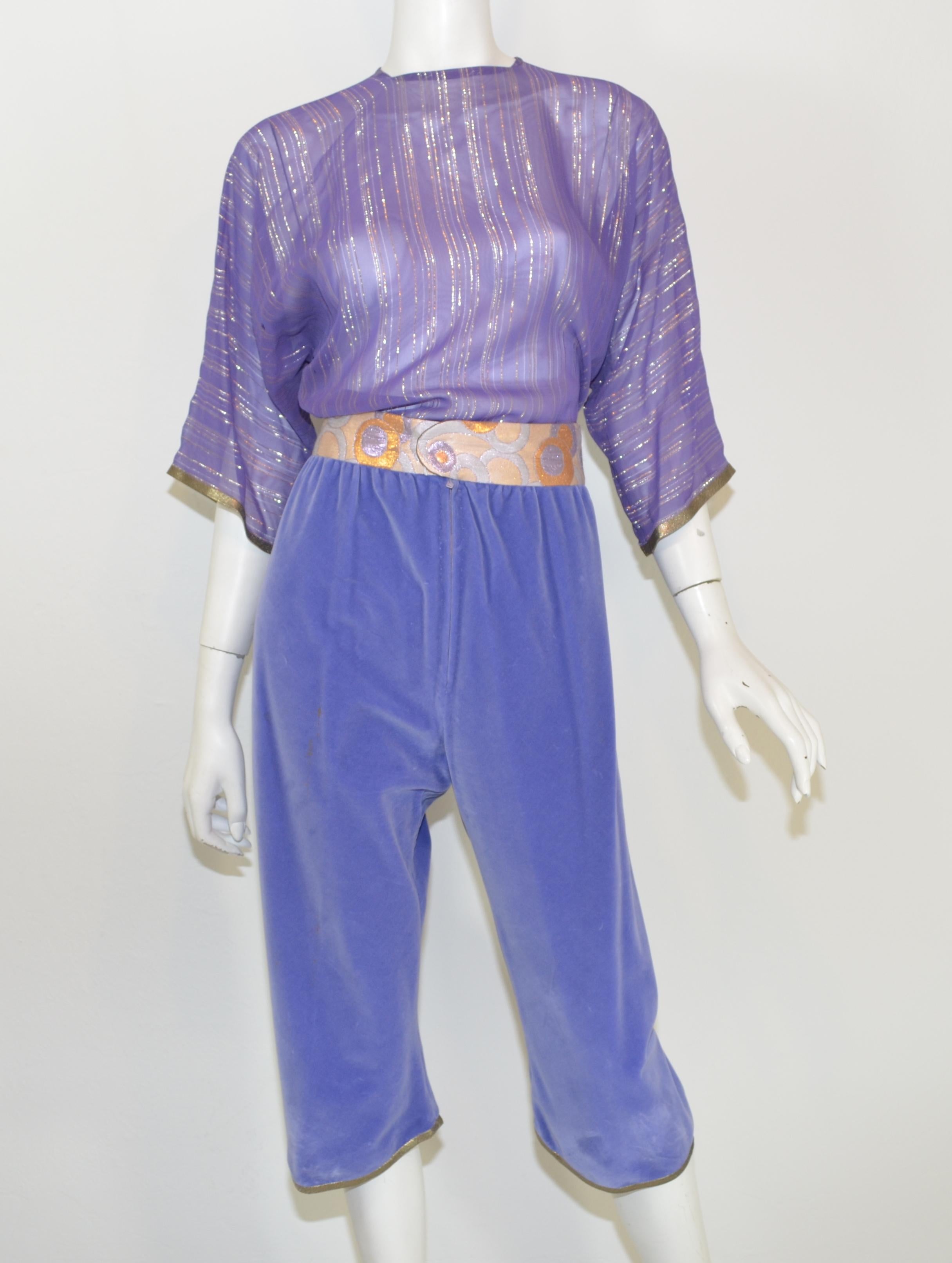 Kaisik Wong 4 Piece Obiko Art to Wear Gaucho Pants Ensemble For Sale 12