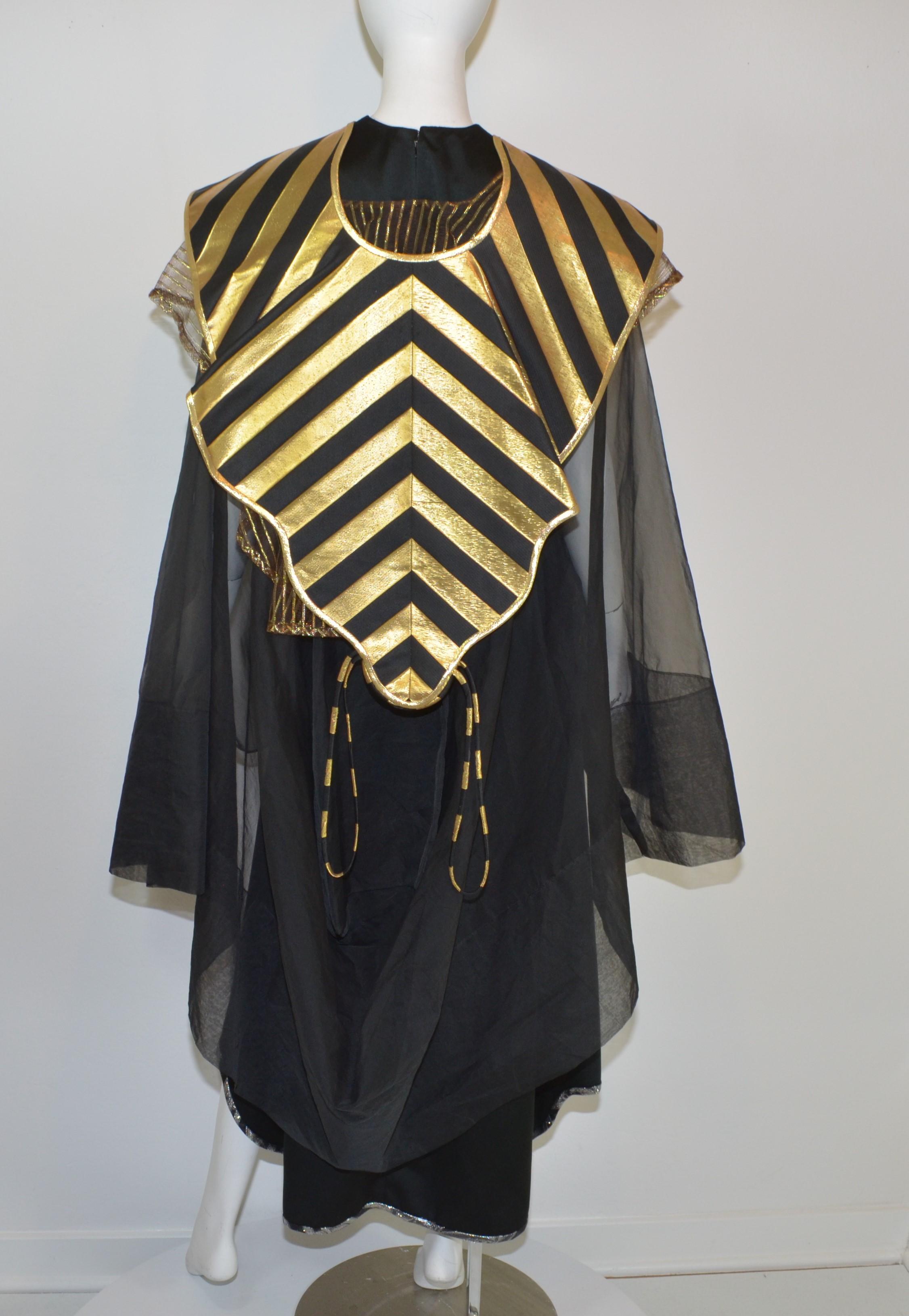 Kaisik Wong “Cobra” Art to Wear Ensemble with Black Dress and Apron, Obiko 7
