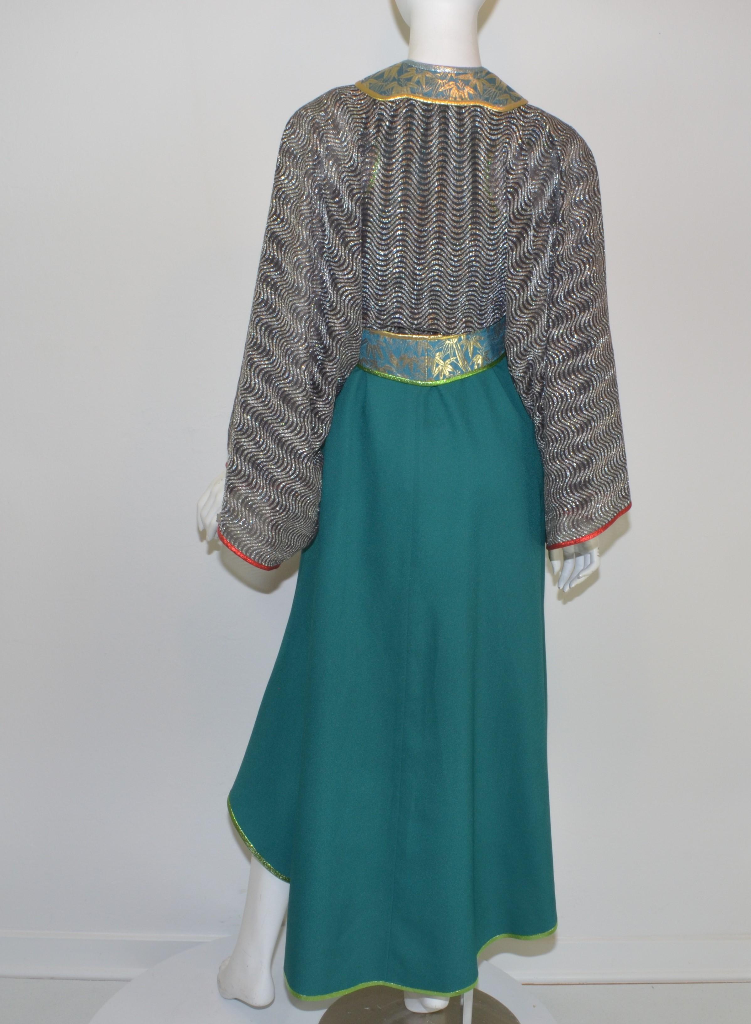 Kaisik Wong, Obiko Art to Wear Ensemble with Jacket & Dress In Excellent Condition For Sale In Carmel, CA