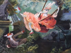 Anthropomorphic Swing with lustful Fox