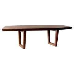 Kaiwa Angular Solid Walnut Dining Table by Autonomous Furniture