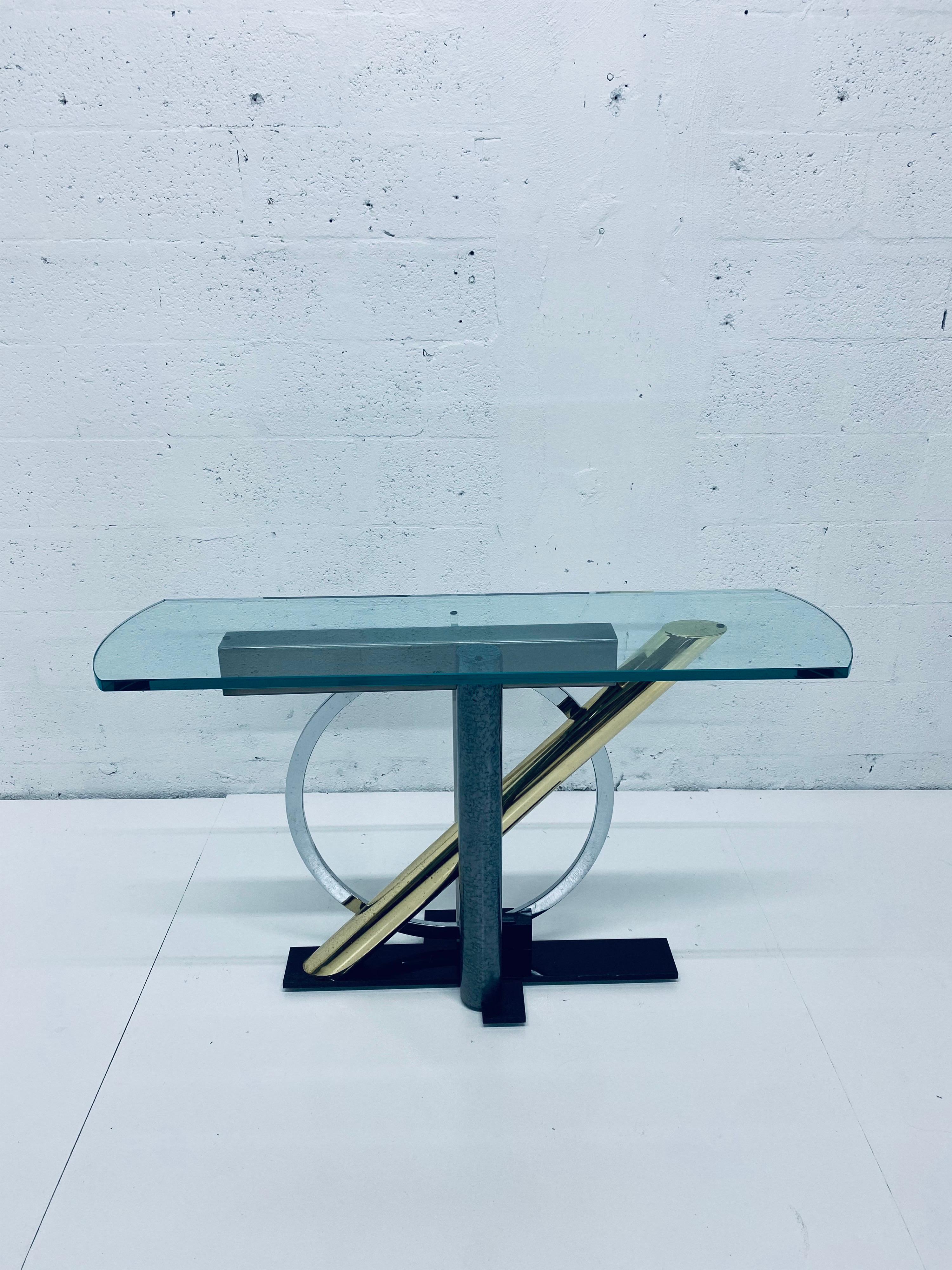 Kaizo Oto for DIA Postmodern Memphis Style Console Table 4