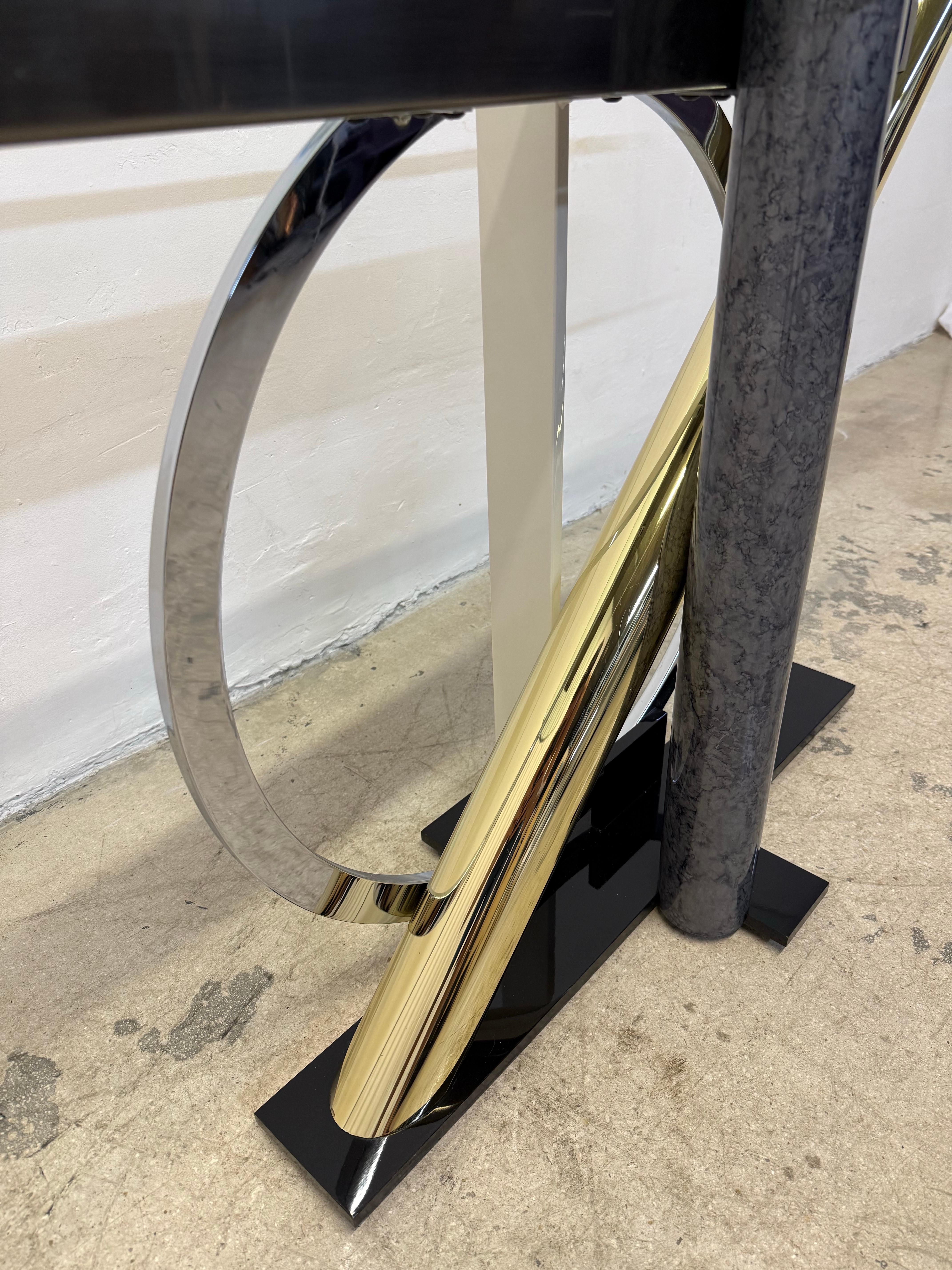 Kaizo Oto for Dia Postmodern Memphis Style Console Table For Sale 4