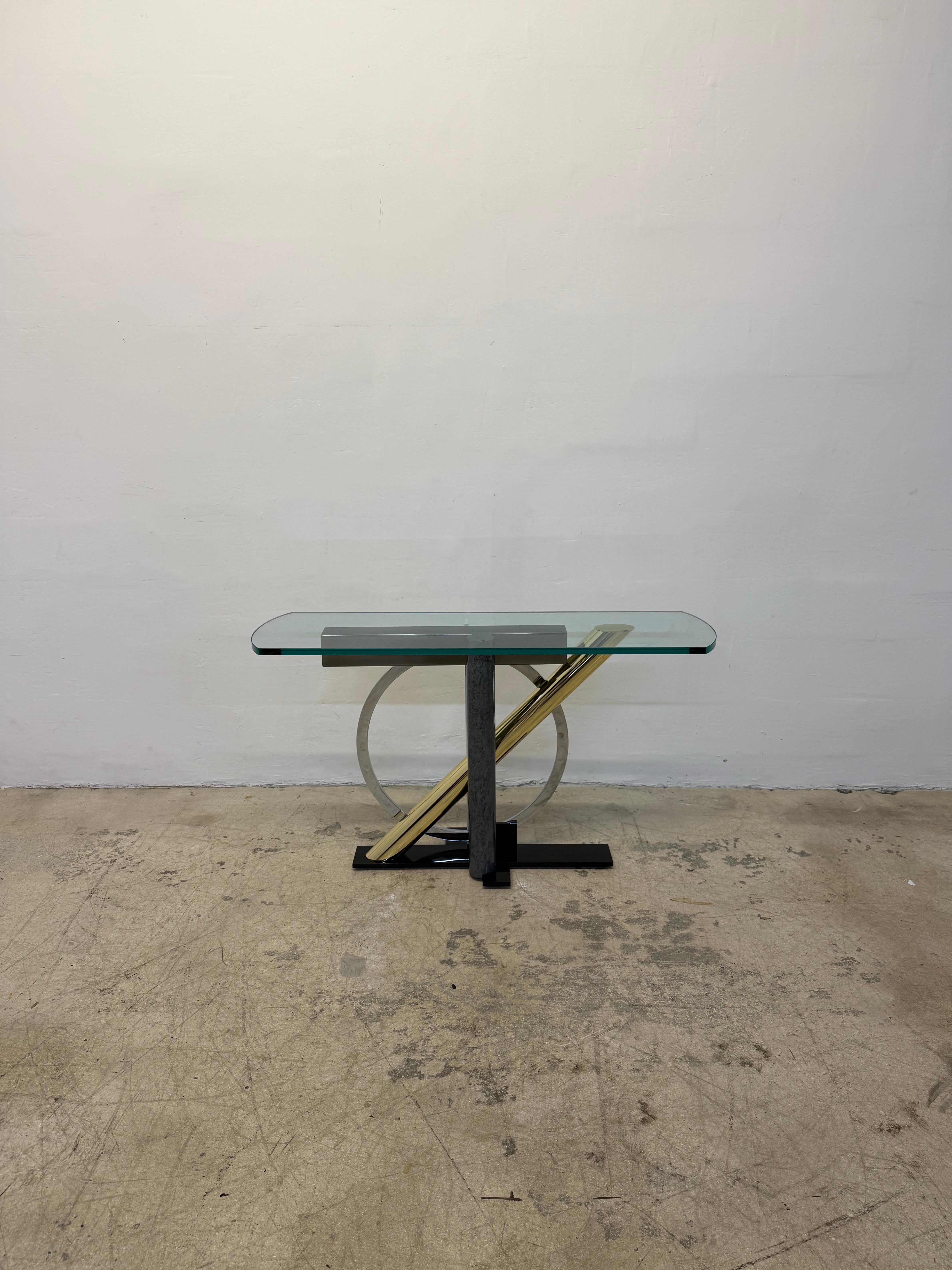 Kaizo Oto for Dia Postmodern Memphis Style Console Table For Sale 8