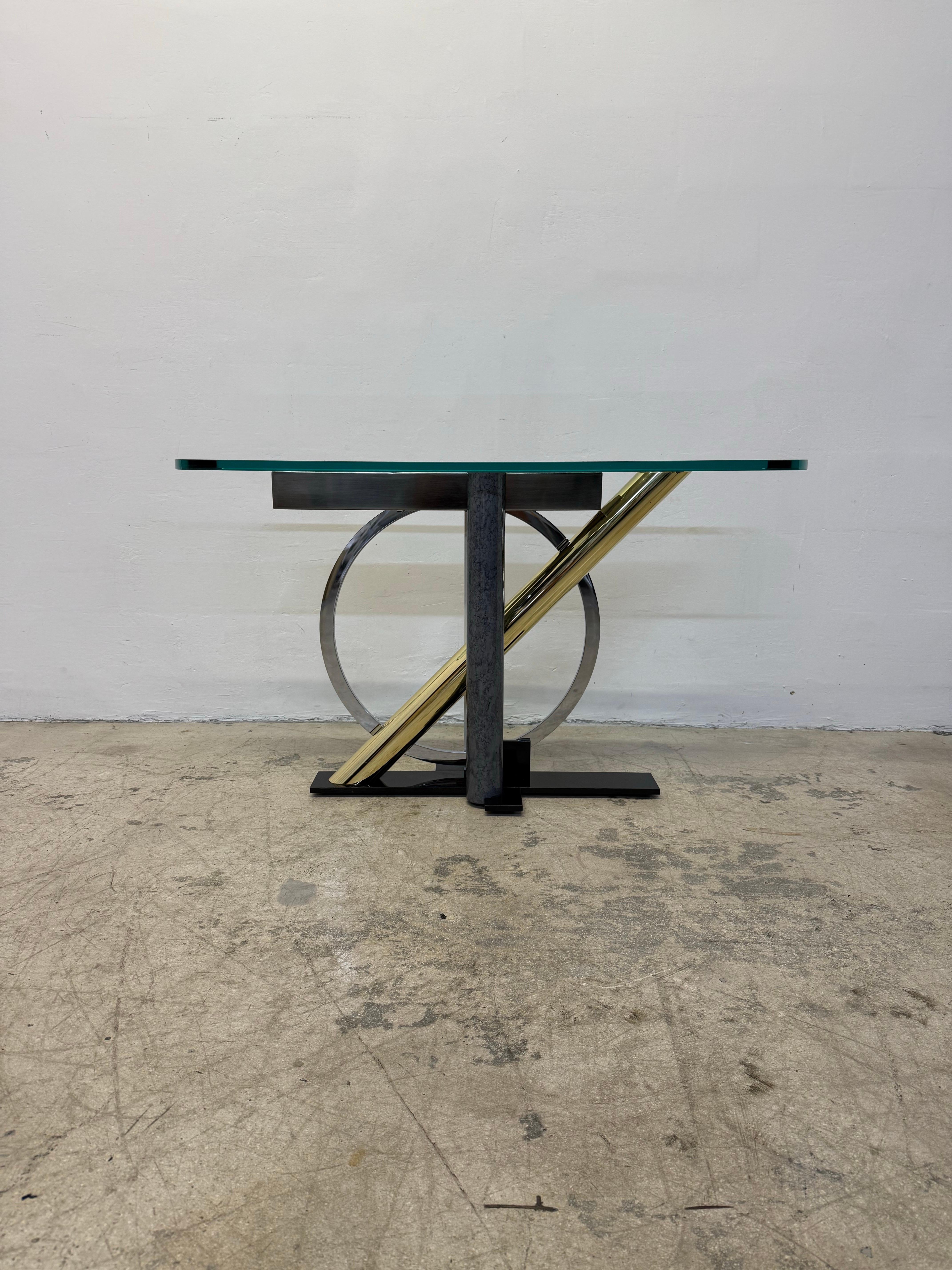 Post-Modern Kaizo Oto for Dia Postmodern Memphis Style Console Table For Sale