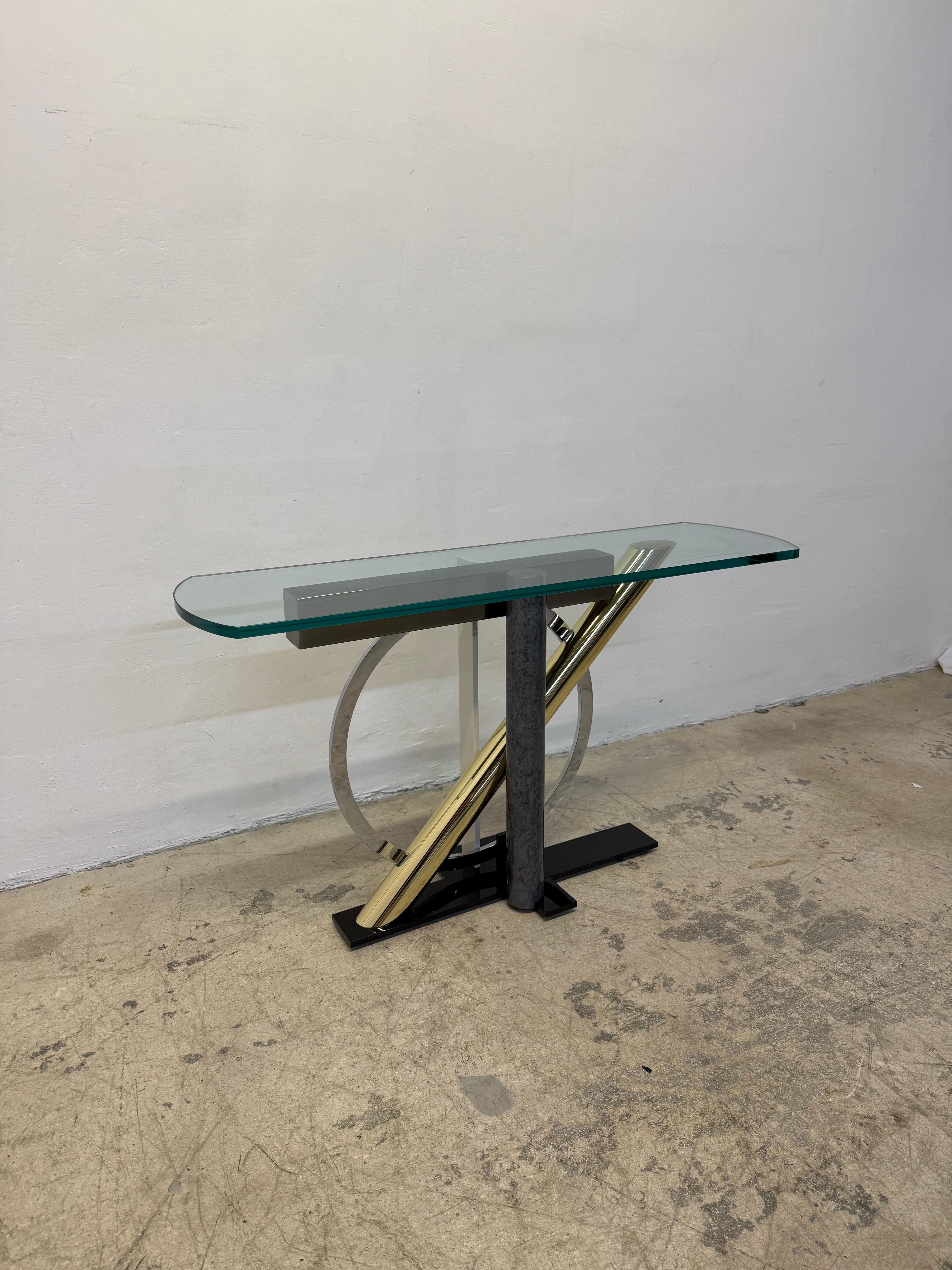 American Kaizo Oto for Dia Postmodern Memphis Style Console Table For Sale