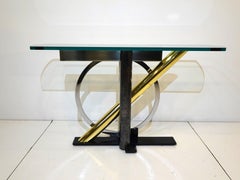 Kaizo Oto Mixed Metal / Glass Console Table for DIA
