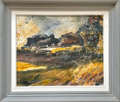 Kaj Andersen abtract Danish vintage mid century 1970s expressions oil painting