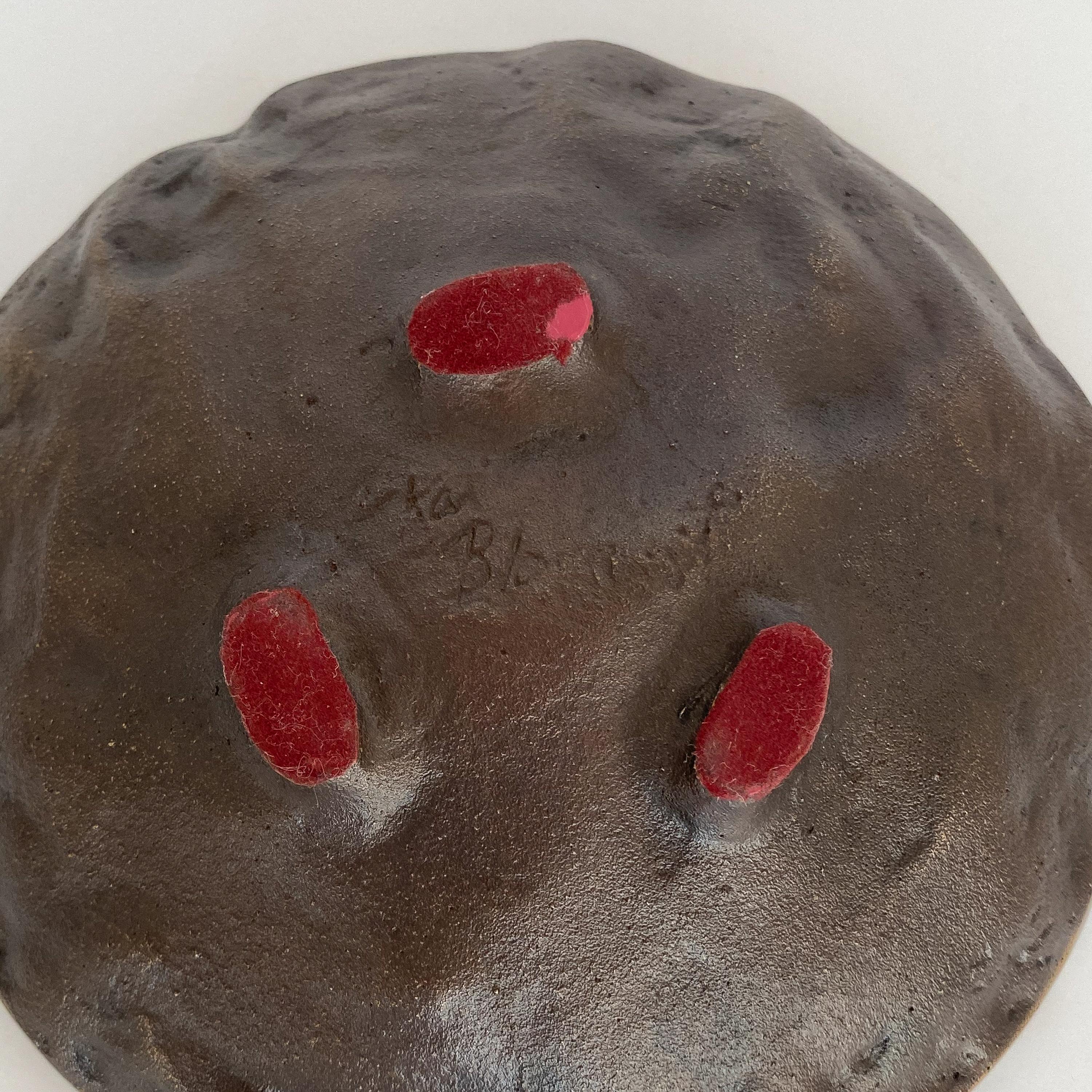Kaj Blomqvist Brutalistische Schale aus strukturierter Bronze 4