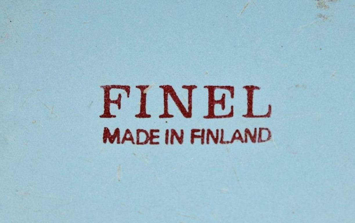 Finnish Kaj Franck for Finel, Light Blue Bowl in Enamelled Metal